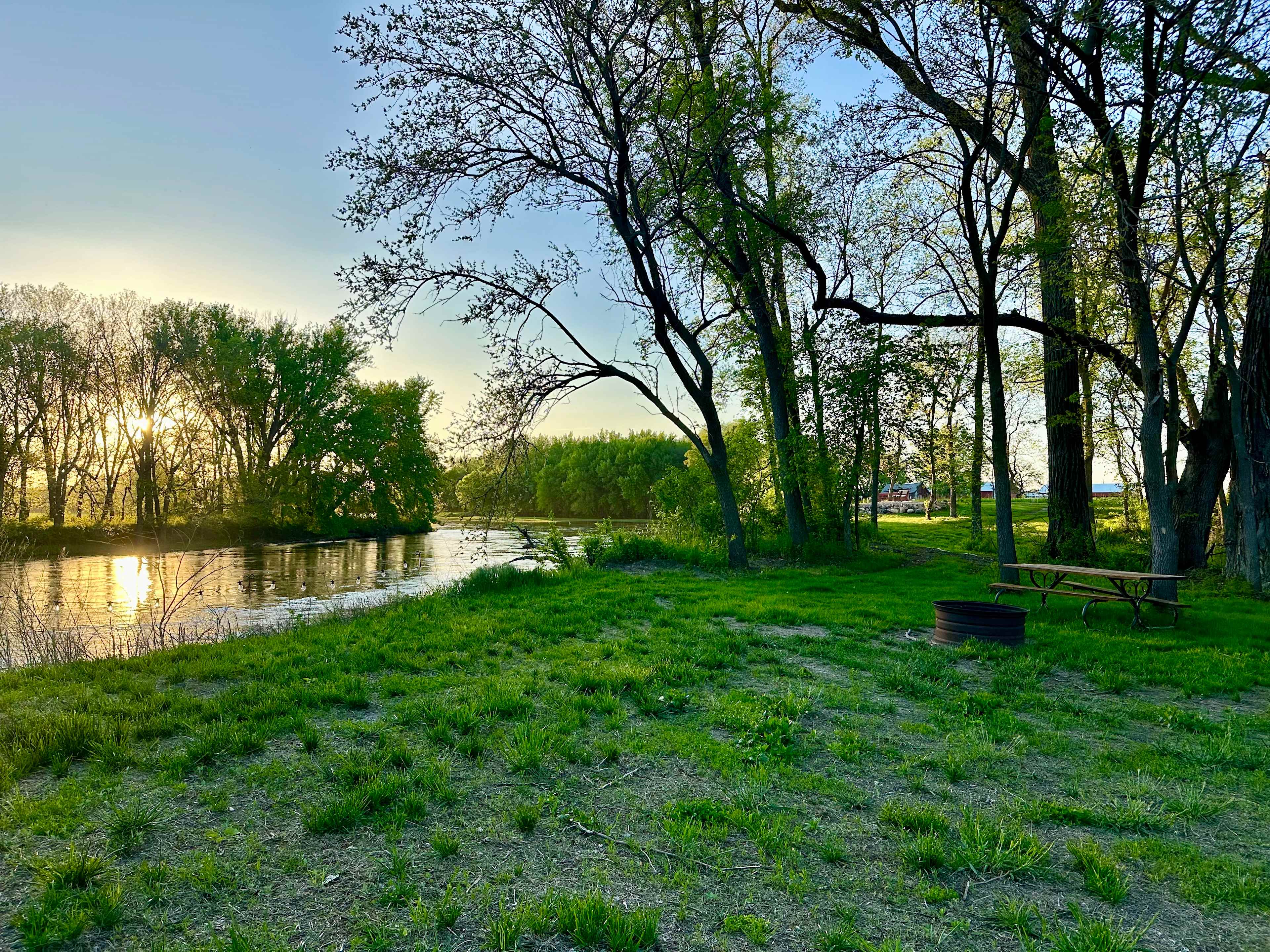 Tent camping on the Raccoon River