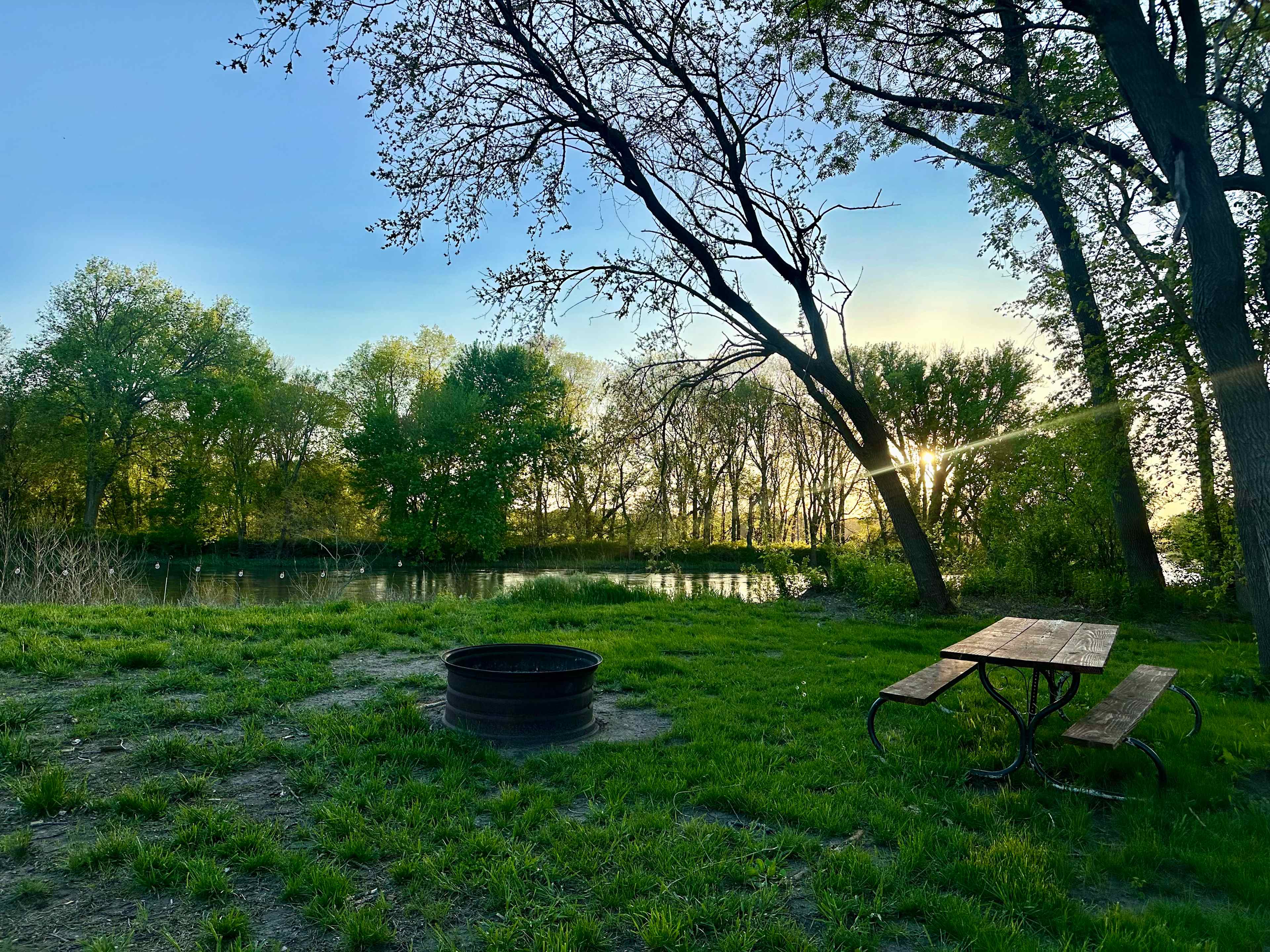 Tent camping on the Raccoon River