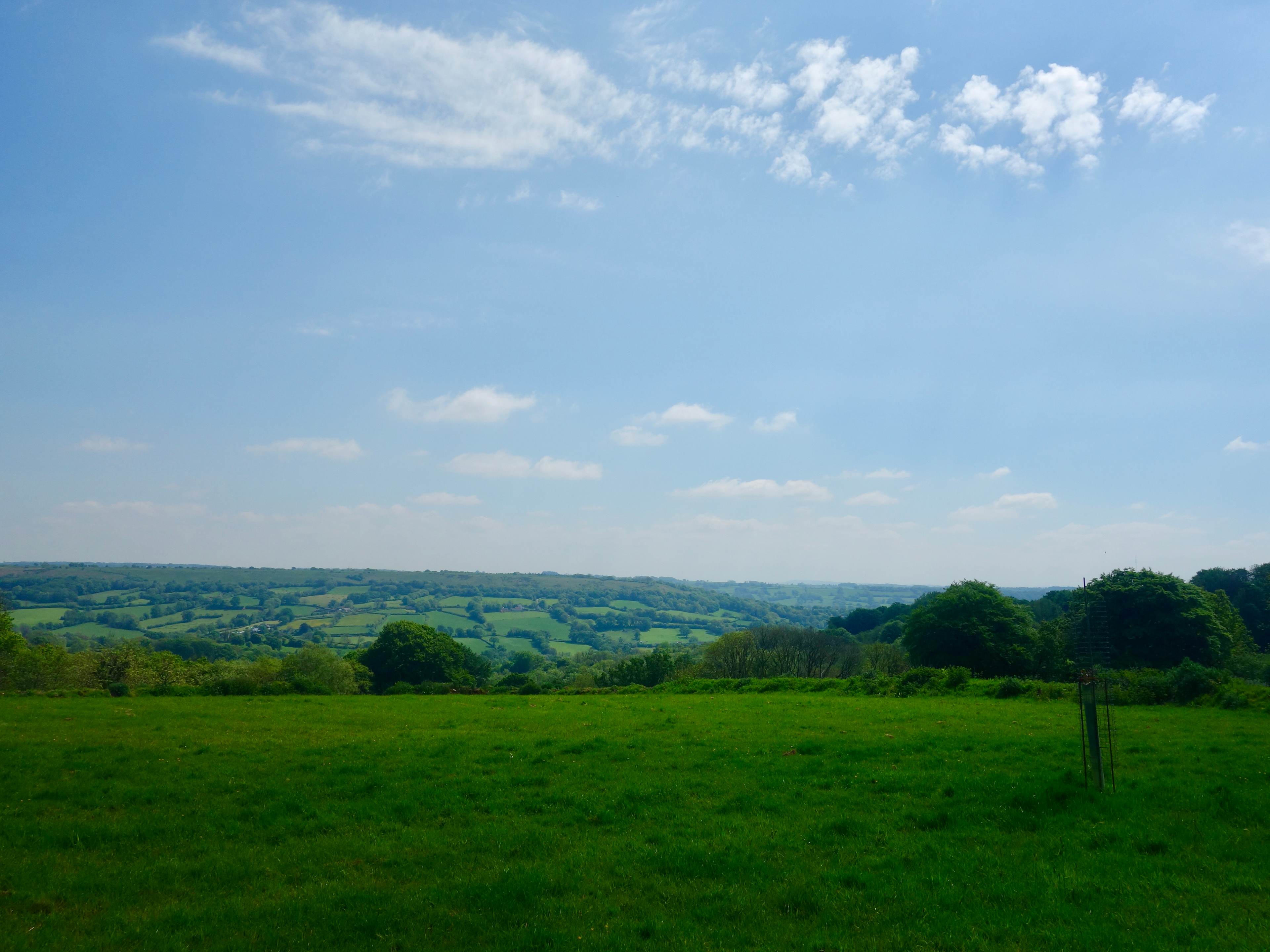 Farm camping in the Blackdown Hills