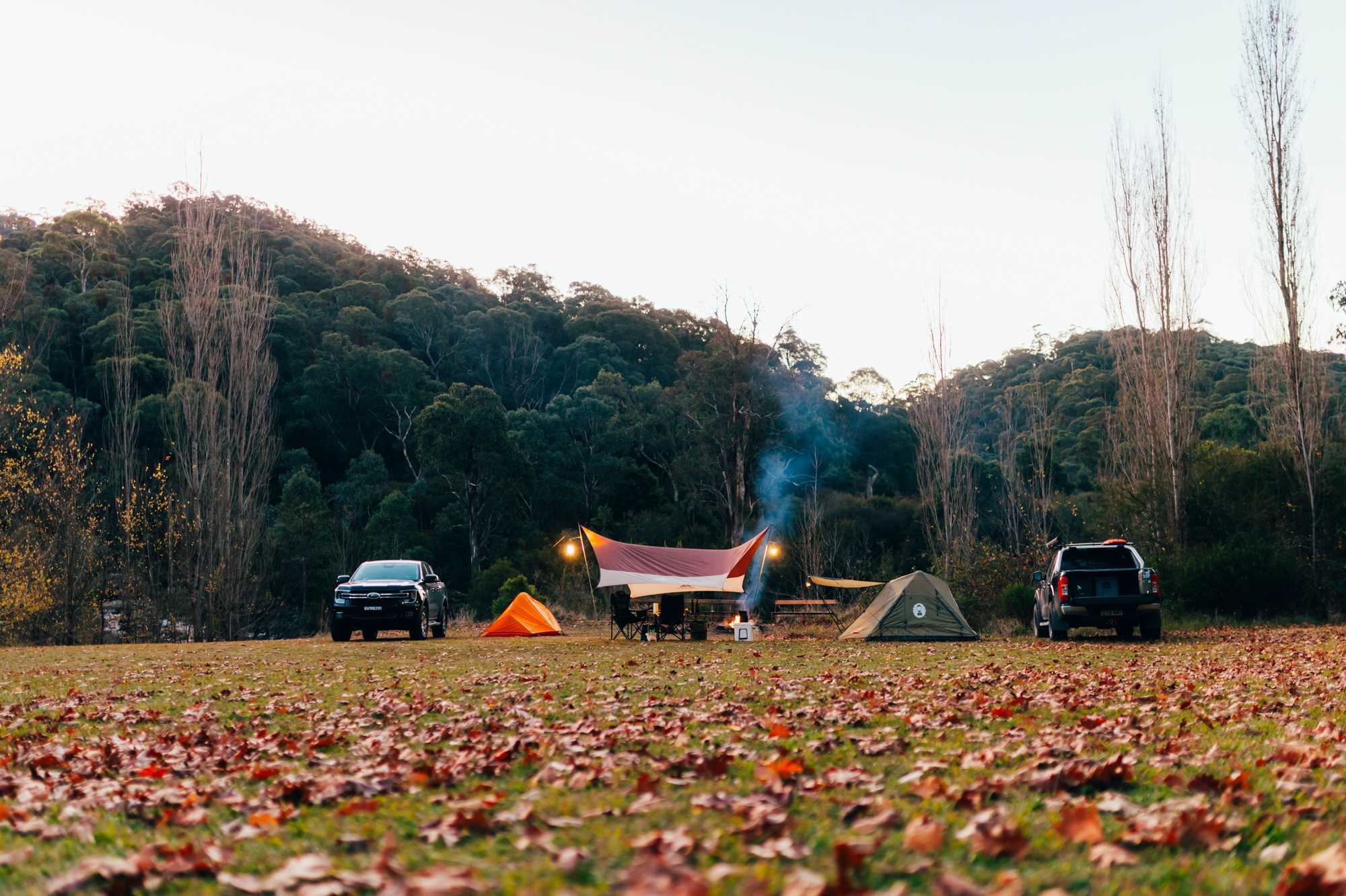 Camp is ready for the night