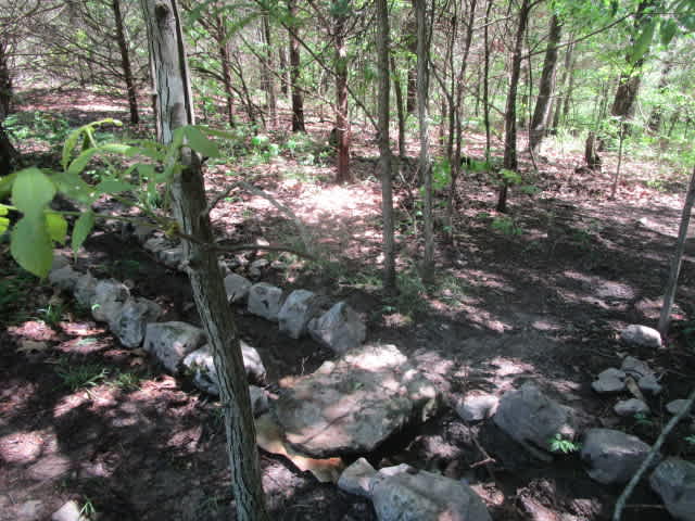 Small stone bridge into campsite