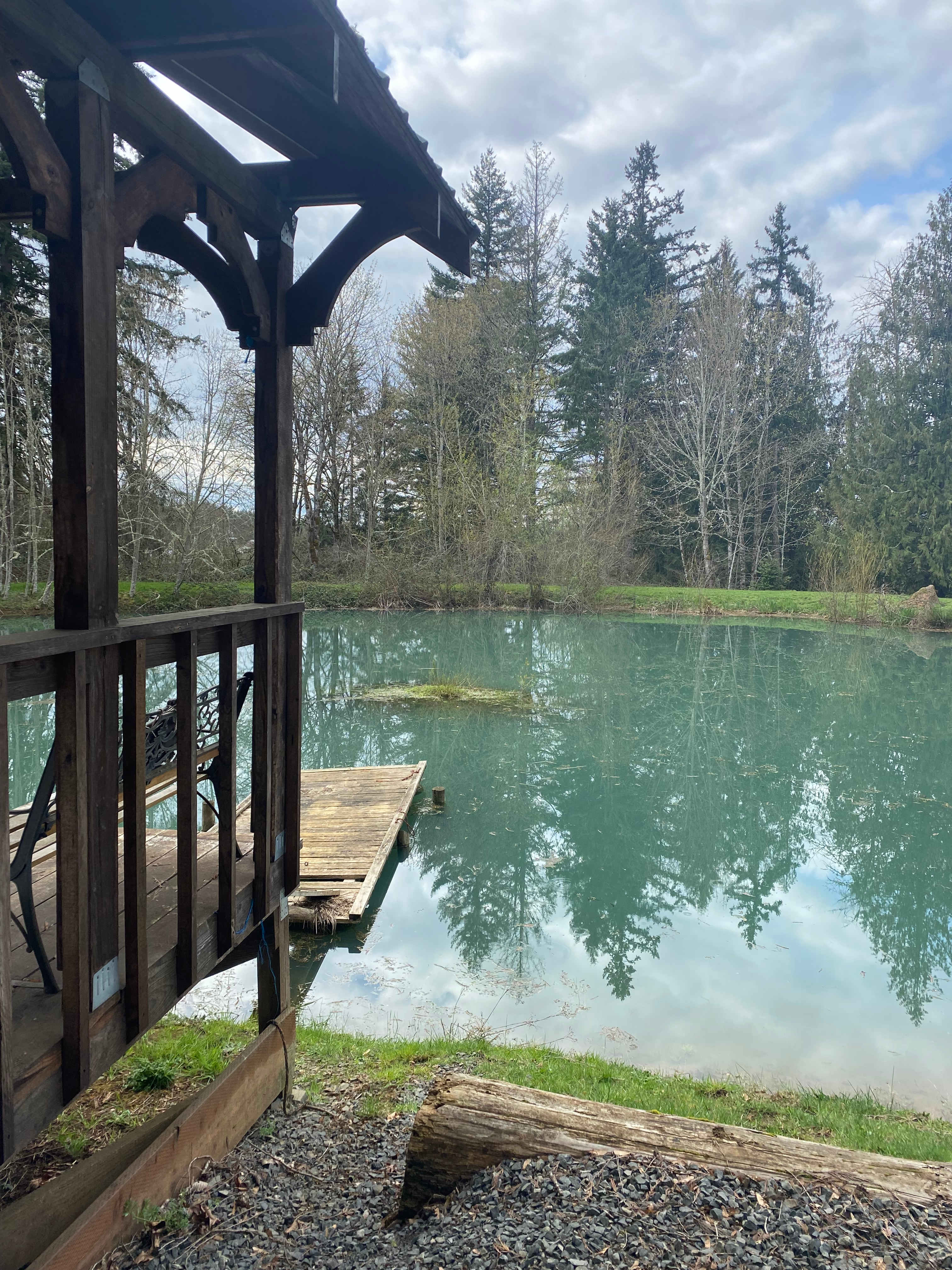 Rv site is close to the pond & gazebo 