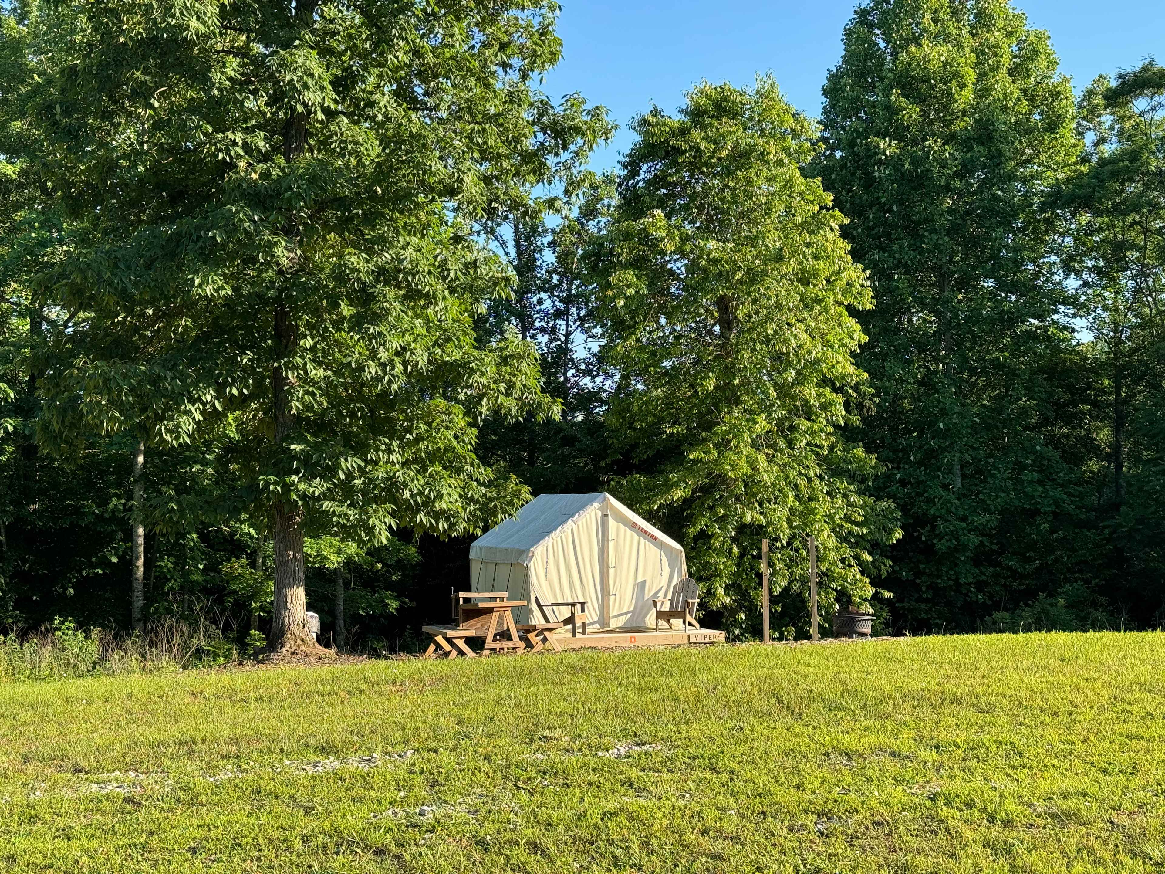 Camping at Defender's Retreat