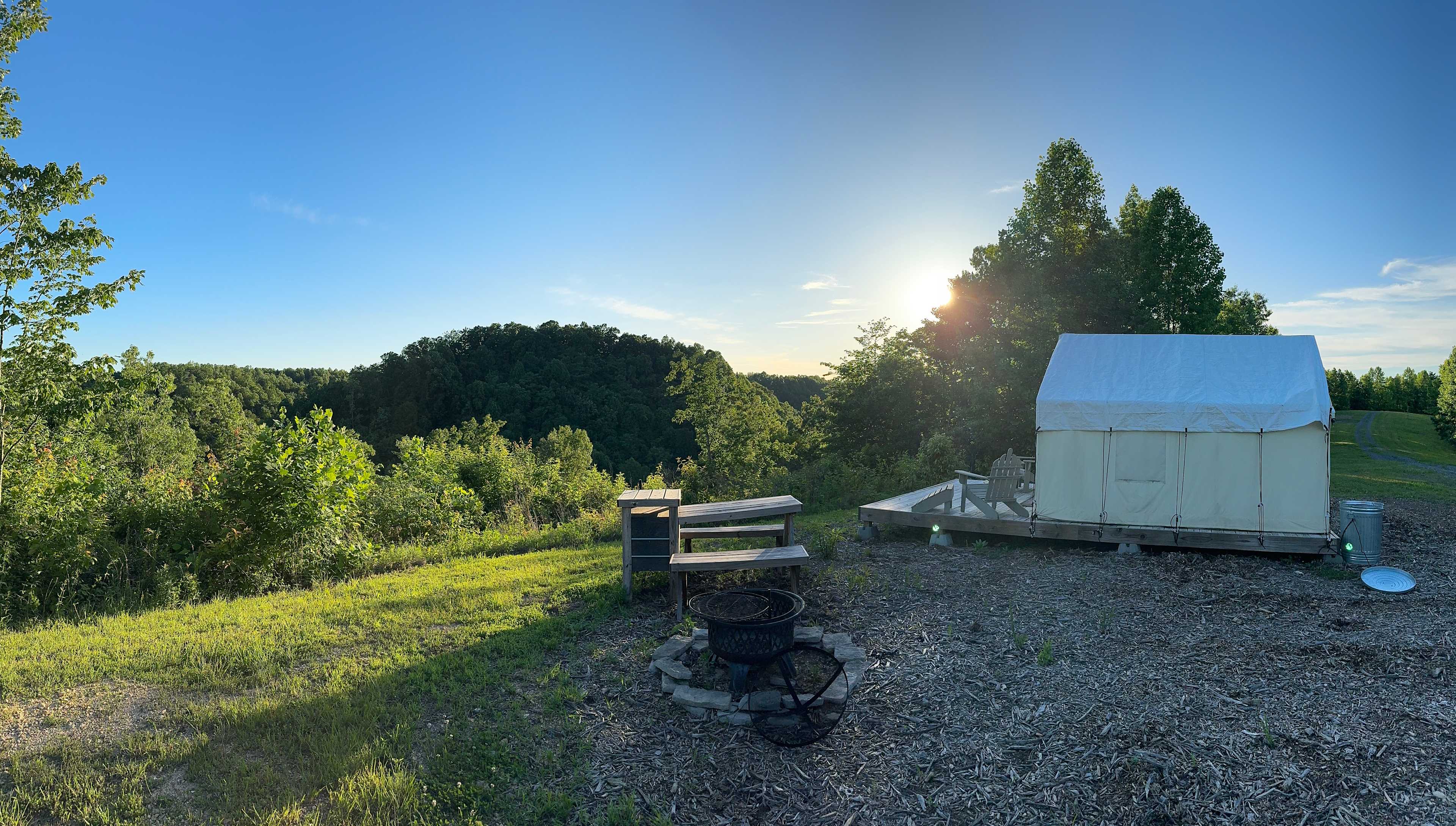 Camping at Defender's Retreat