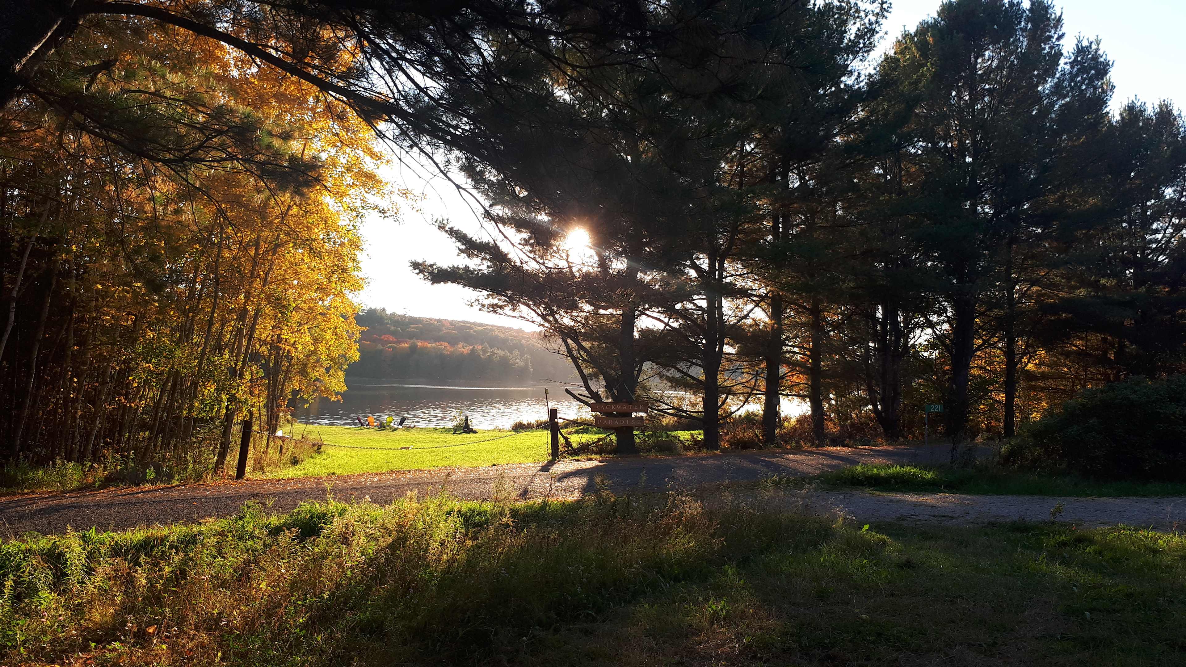 This is the view of Lake Hope from Tent Site 1