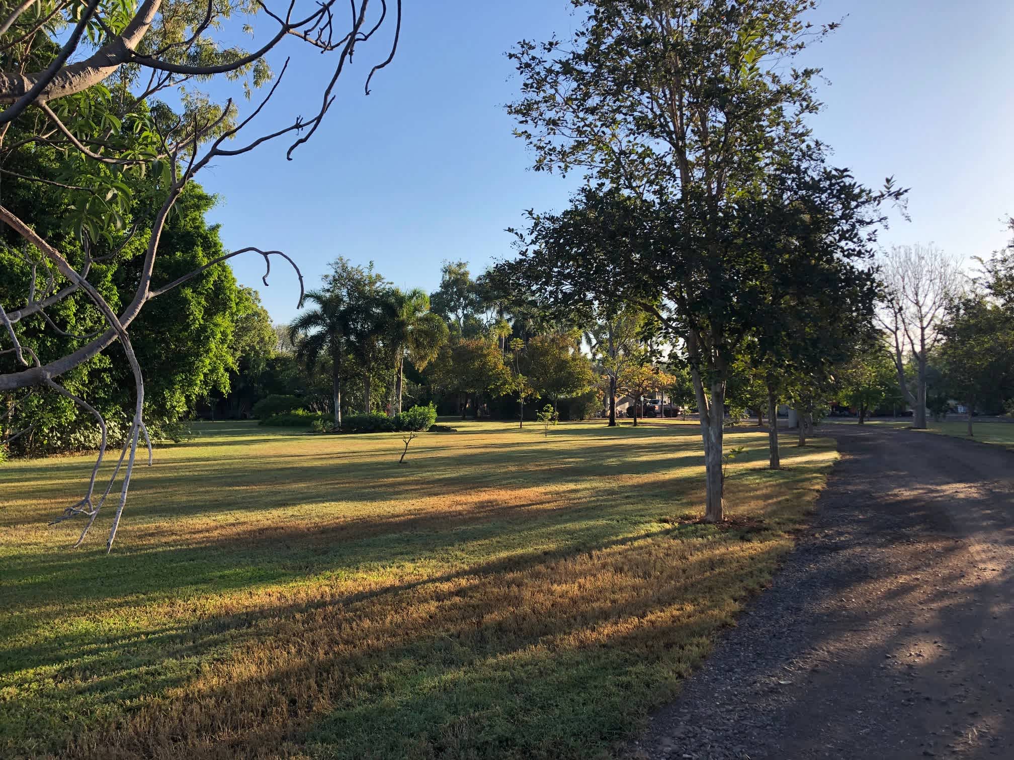 Entrance to property, site is directly ahead on the right