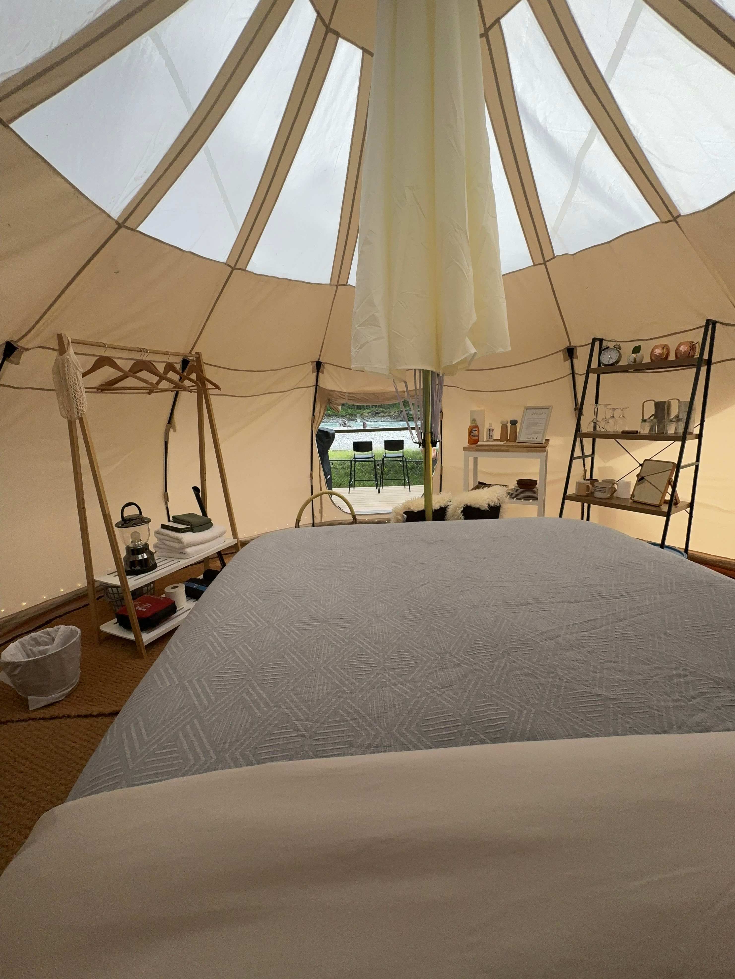 Camping On The Rivers Edge