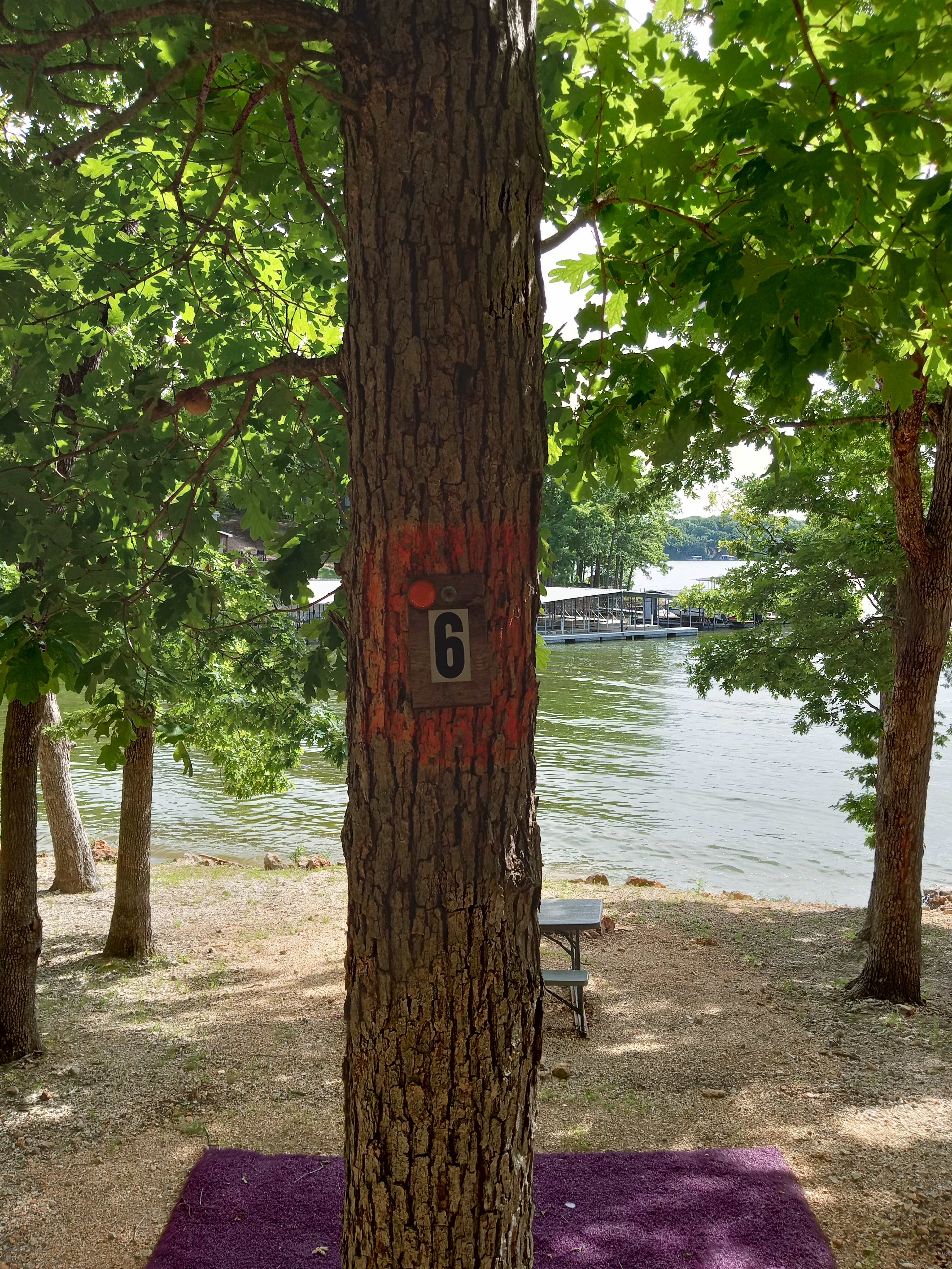 Campsite 6 is our final spot, closest to the main channel, offers cool opportunities like, being able to bring your jet ski and we also have boat slip availabilities!