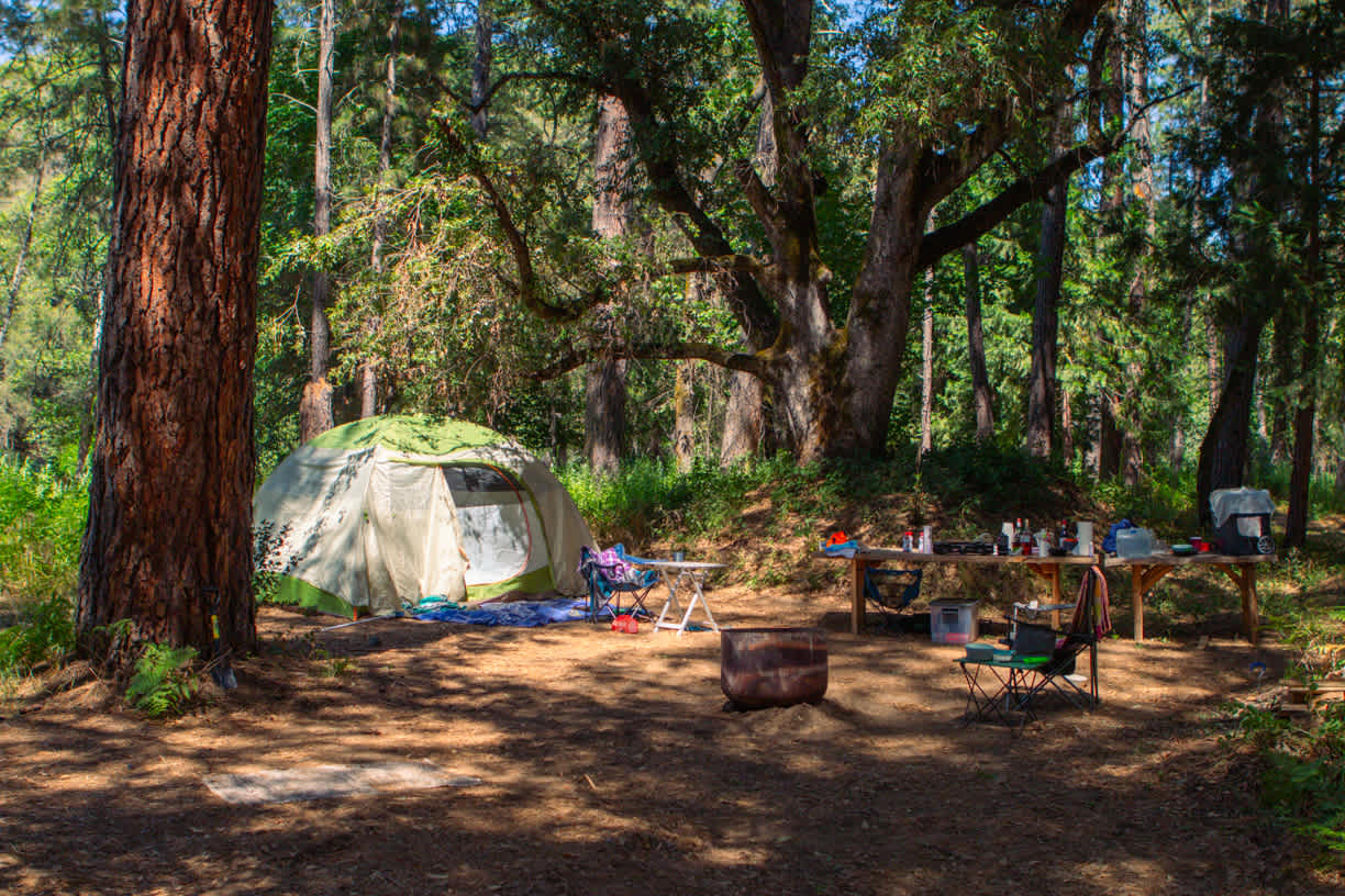 campsite 6 a short walk from the river