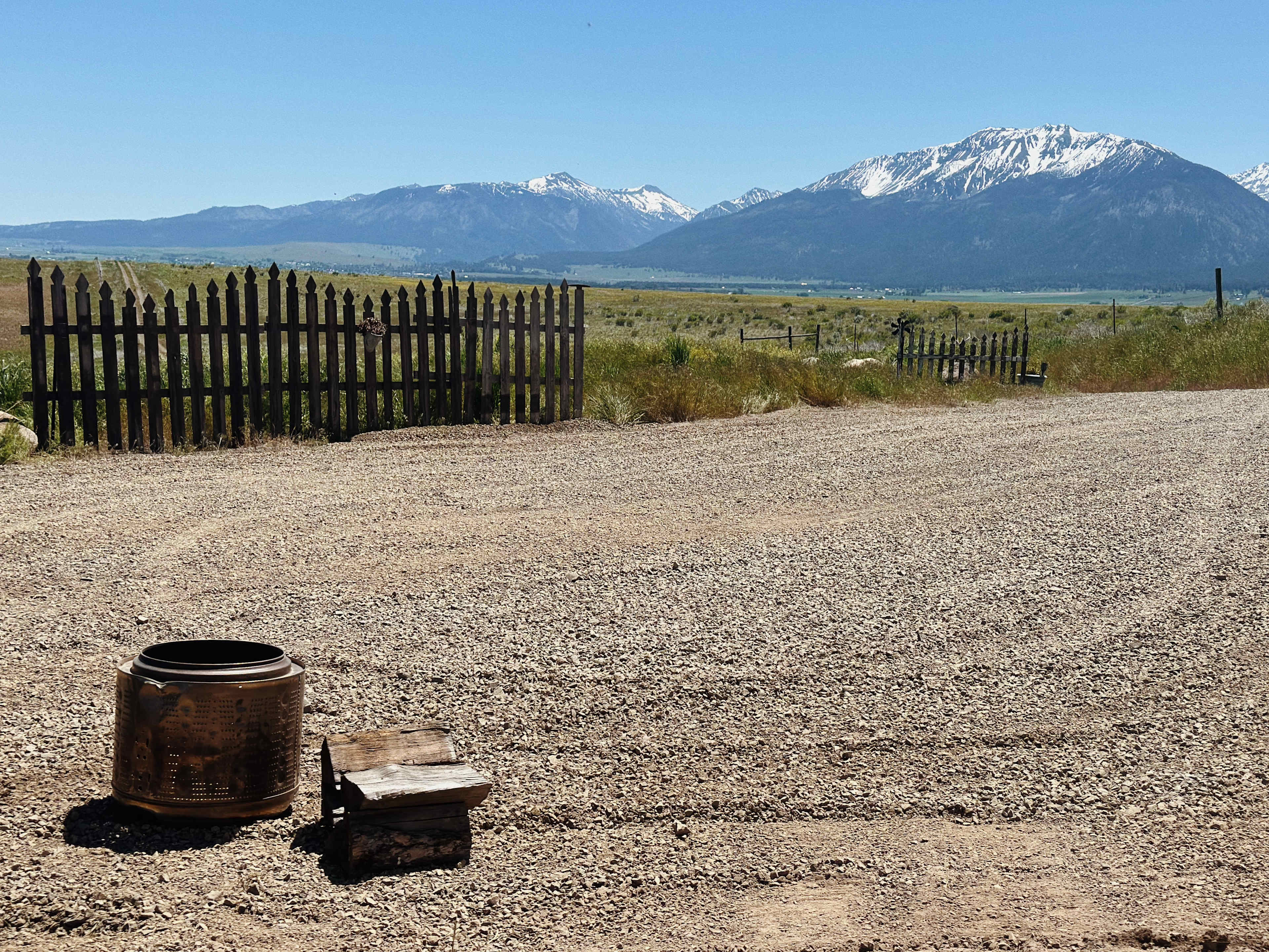 Fire pit on site & fire wood for sale 