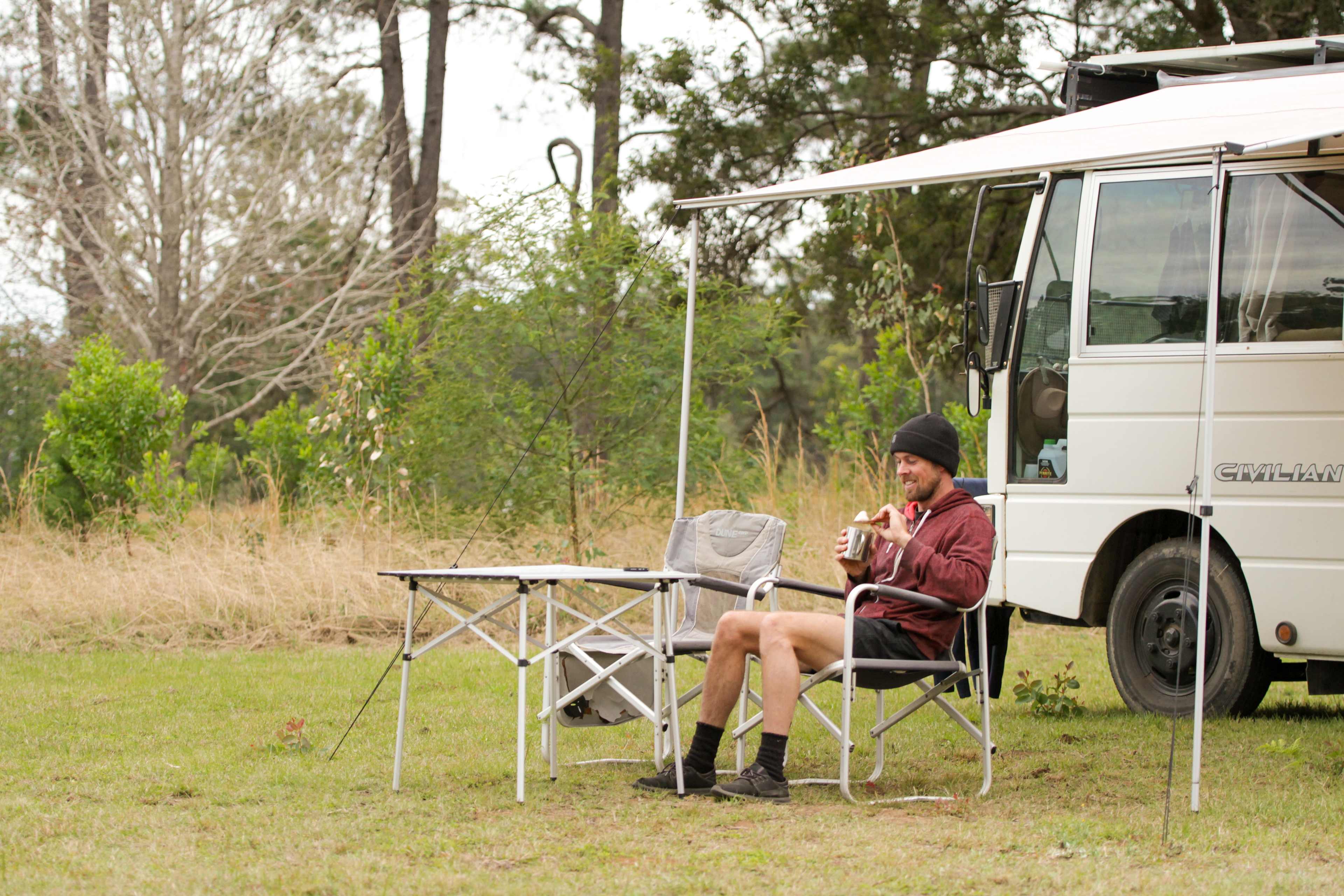Set up at camp site 1