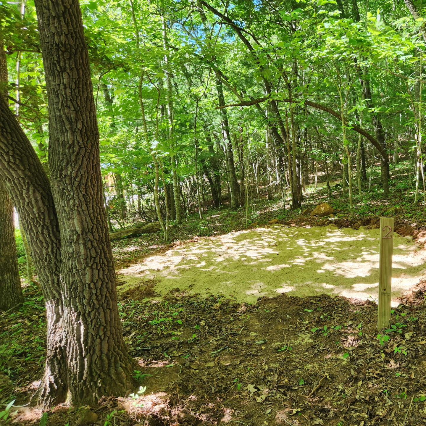 Tent sites 0, 1 and 2 pictured here.  Are grouped together and great for groups with multiple tents.  Though all the sites are relatively a short walk from each other.