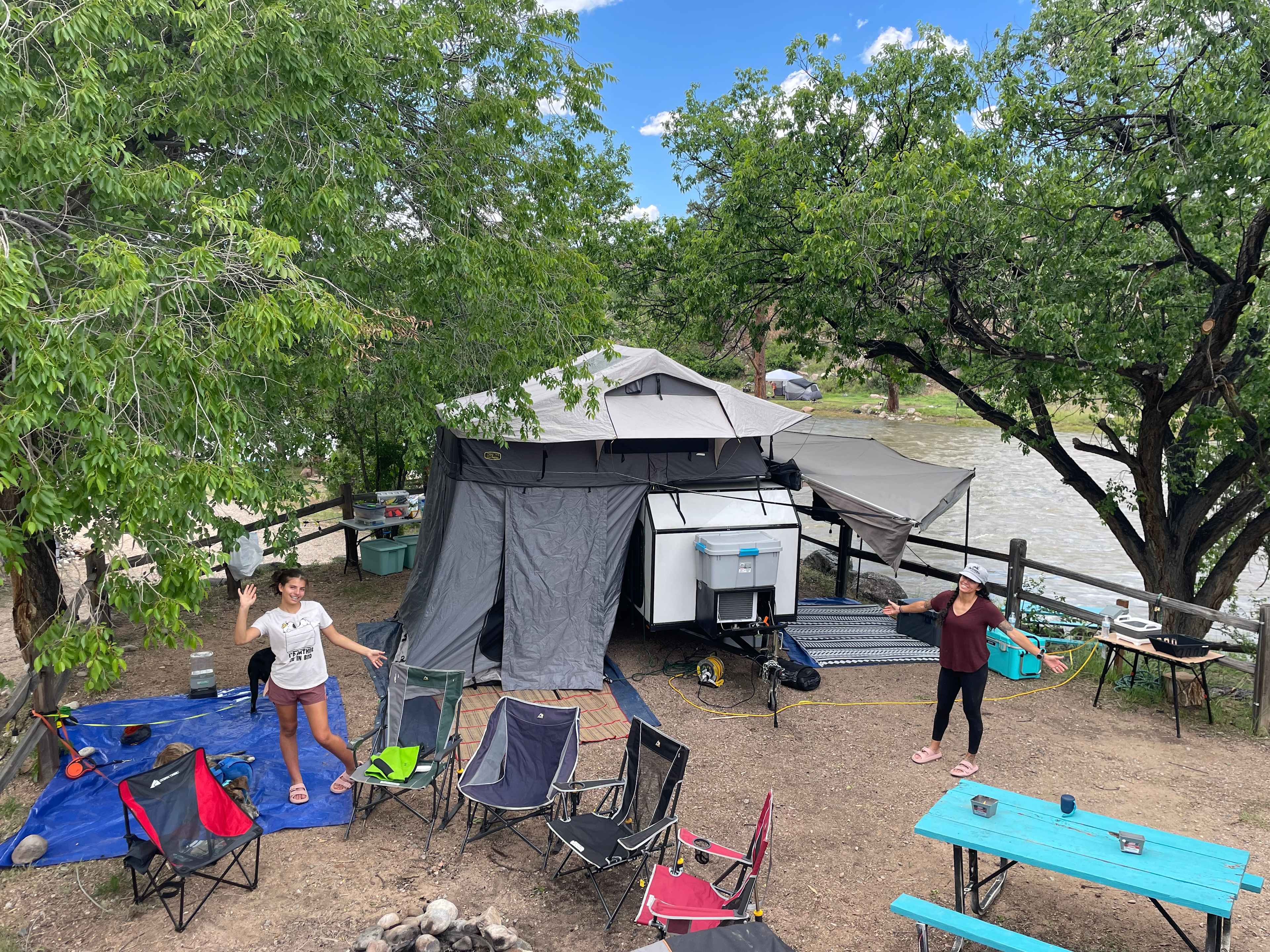 Our set up. 