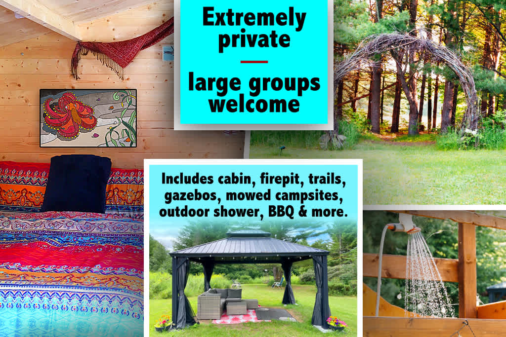 Glamping - Intimate Cabin & Campsites