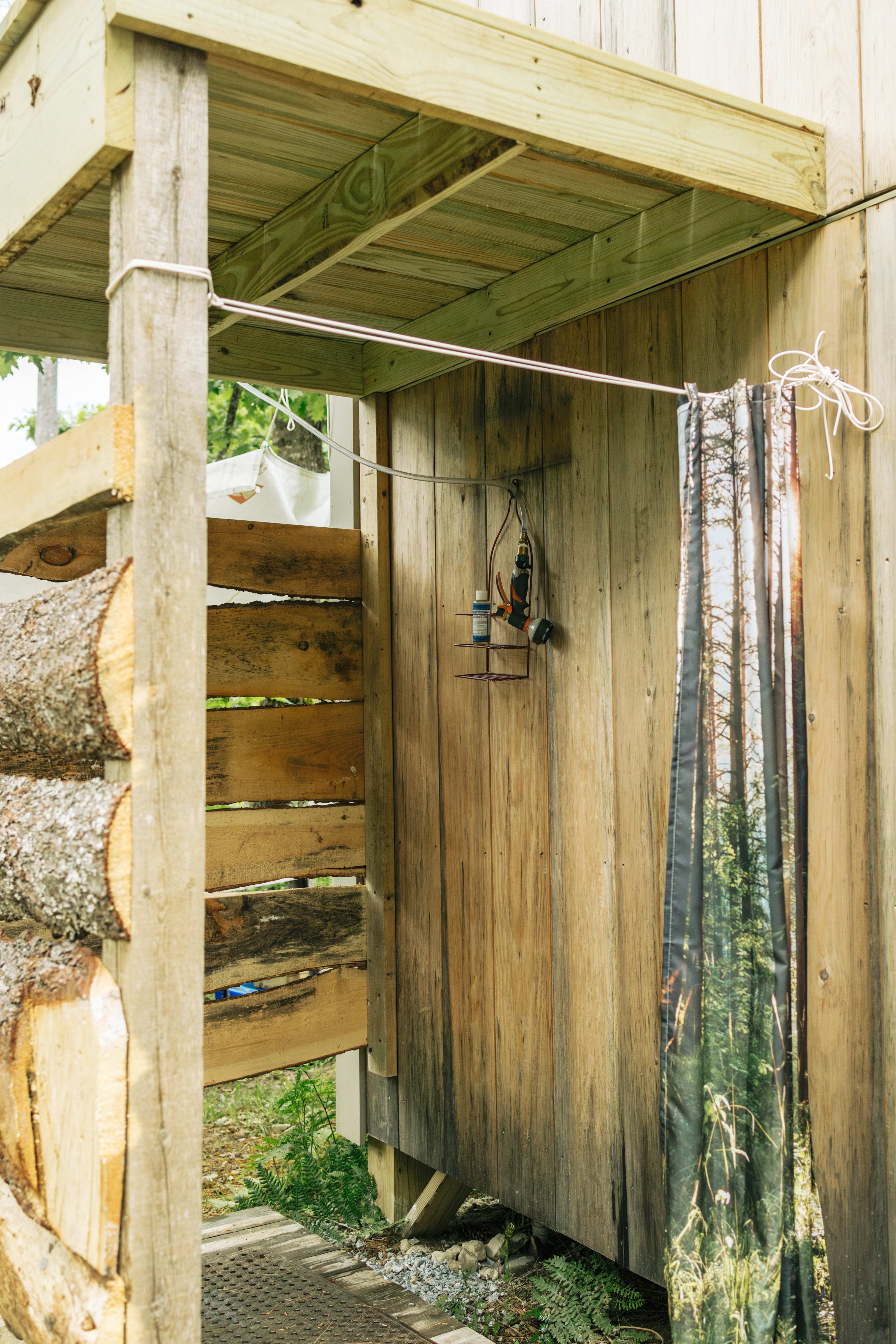 Outback is a solar shower. 