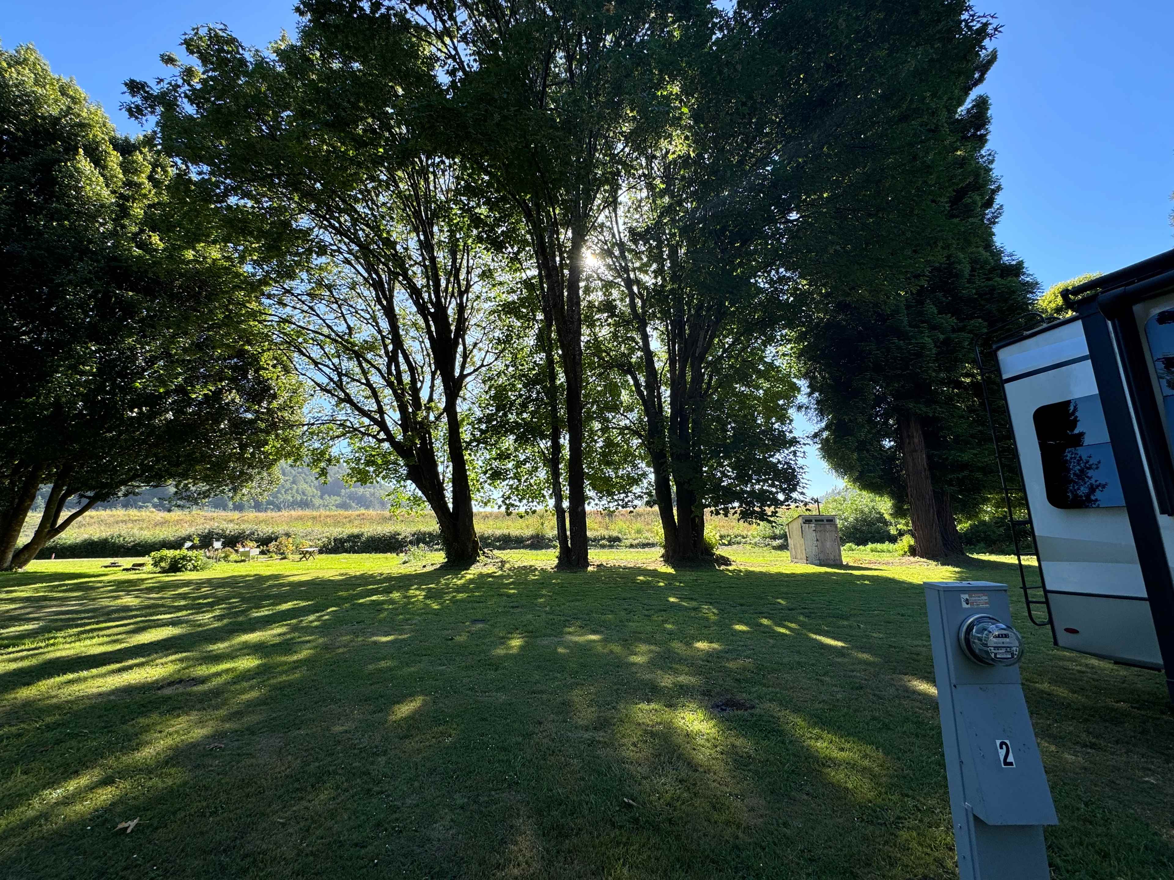 Our backyard while we were here. 