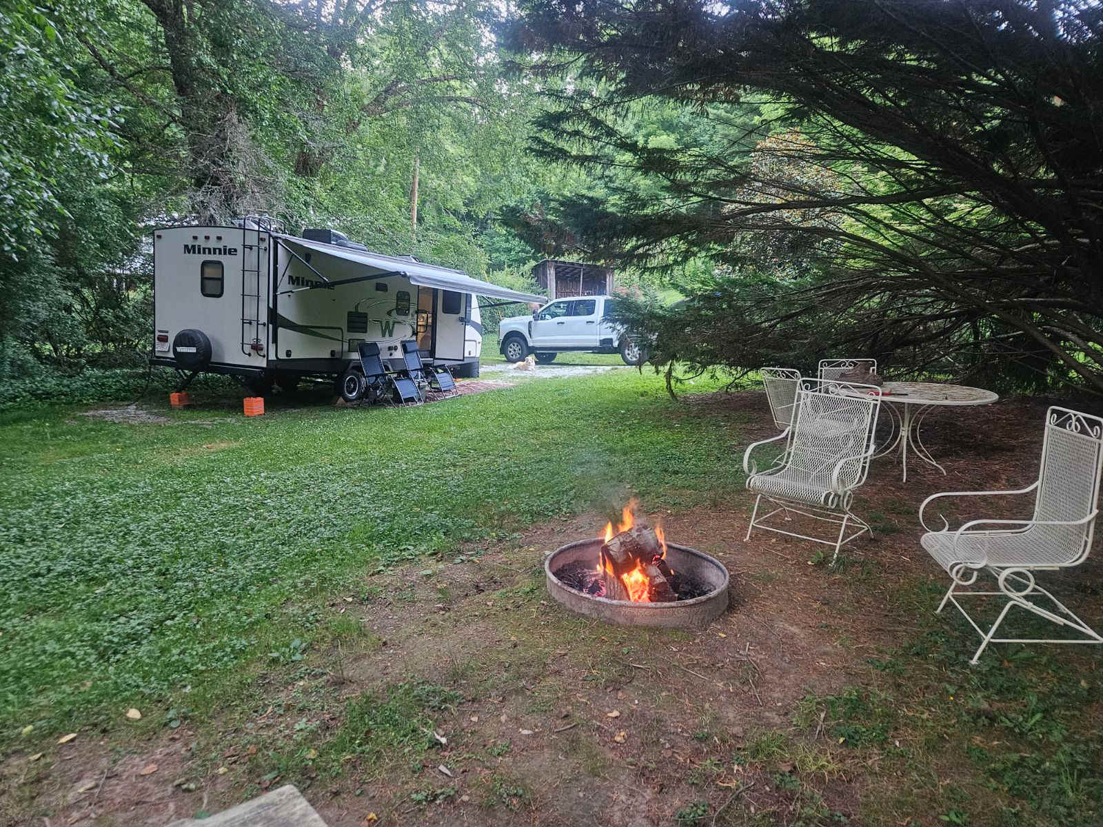 Fire pit area