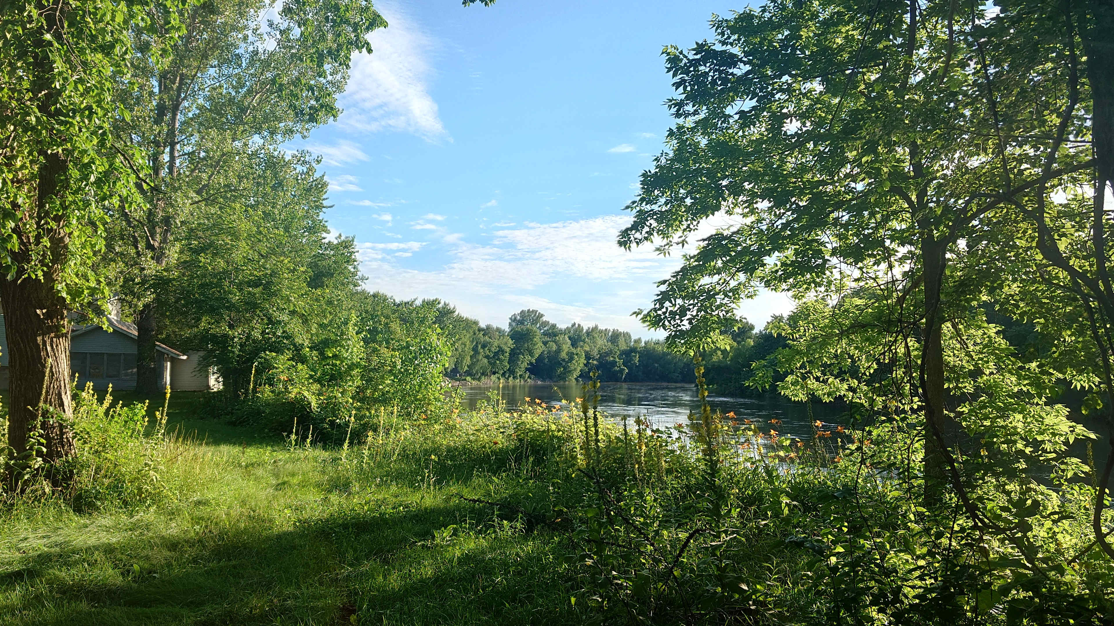 Iowa River just down the road