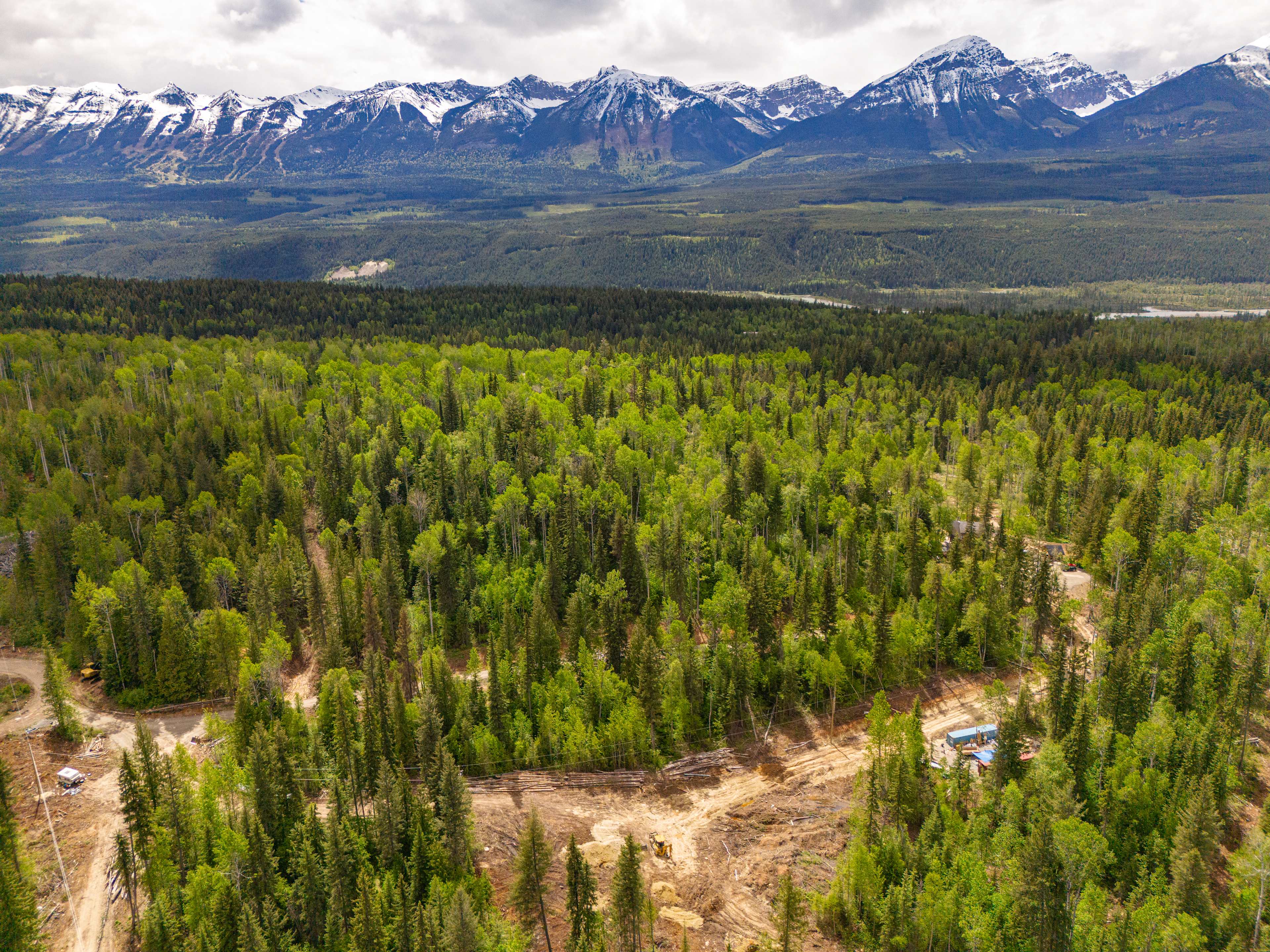 An aerial view of our 40 acres