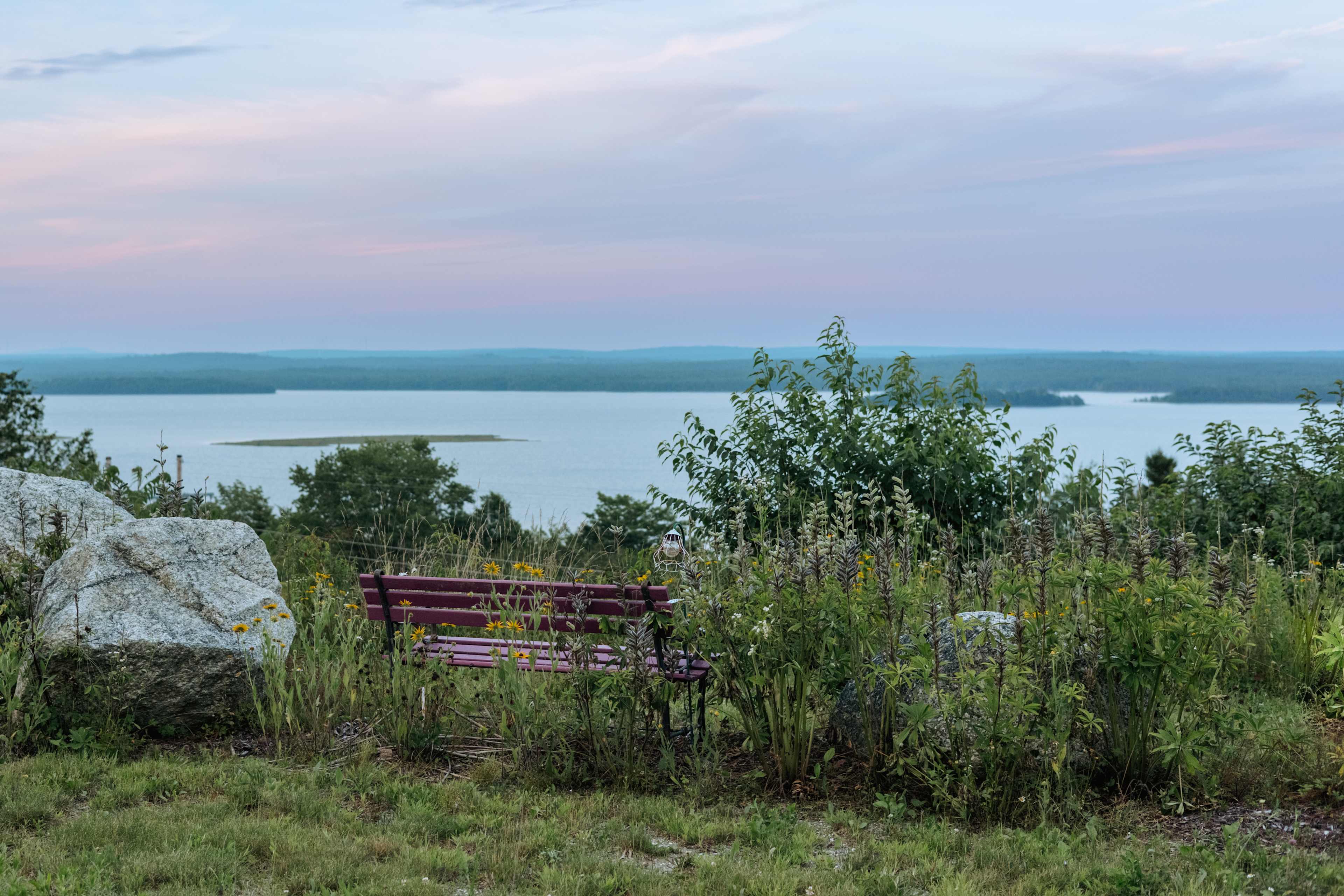 Enjoy the view from the benches. 