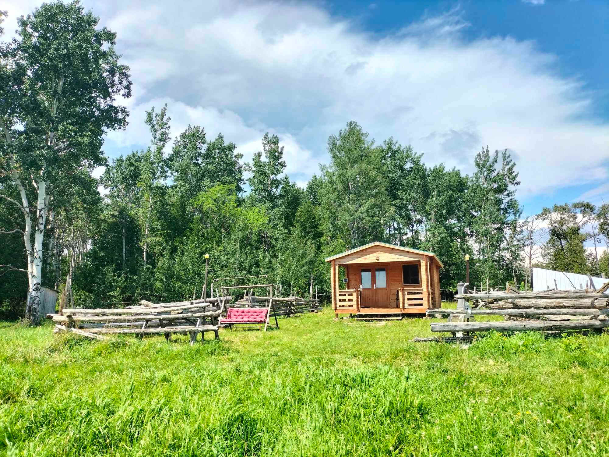 Horse pasture bunkie