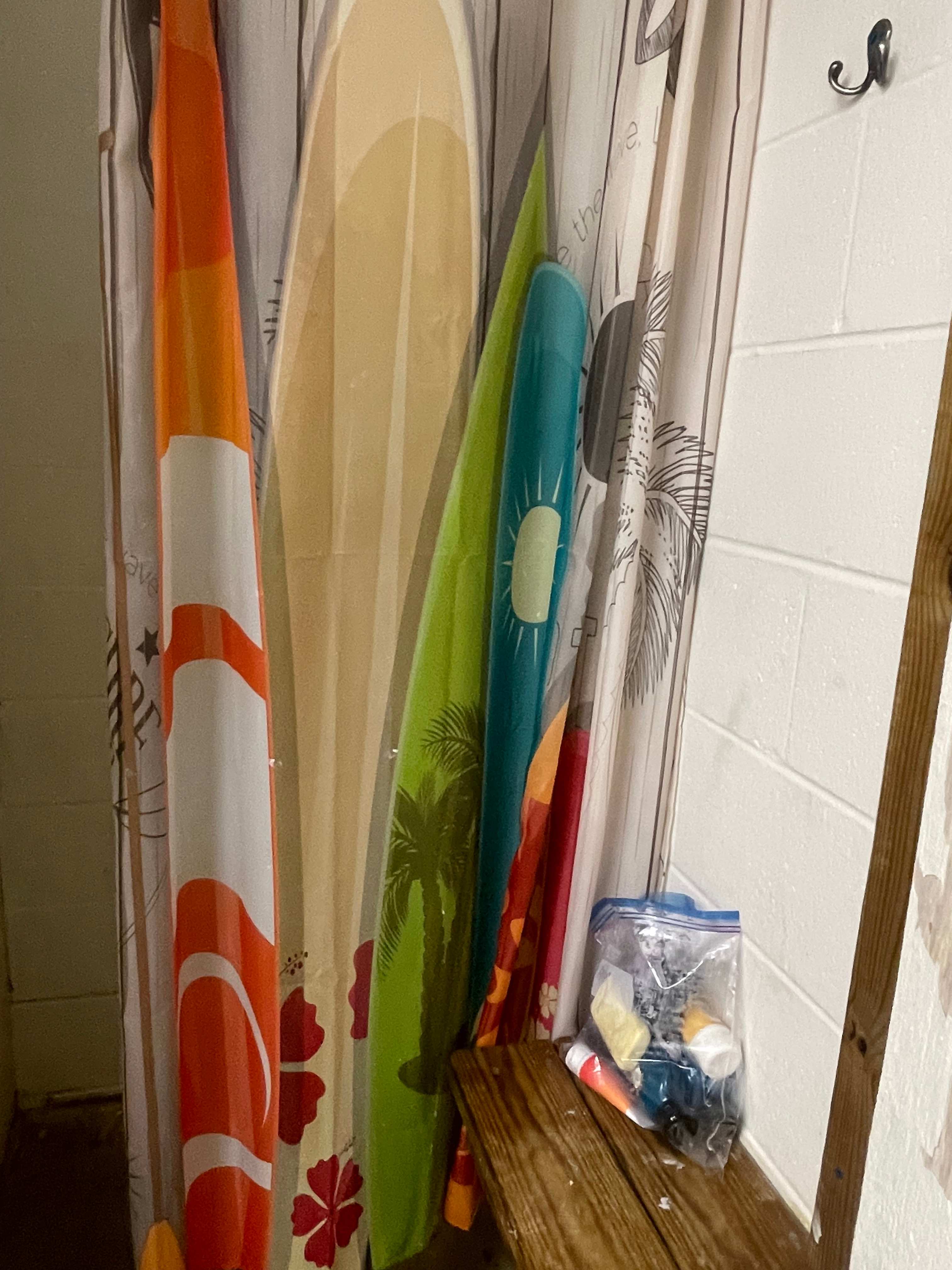 Excuse my wet bag. Perfectly warm - clean showers. Very secure with locks.