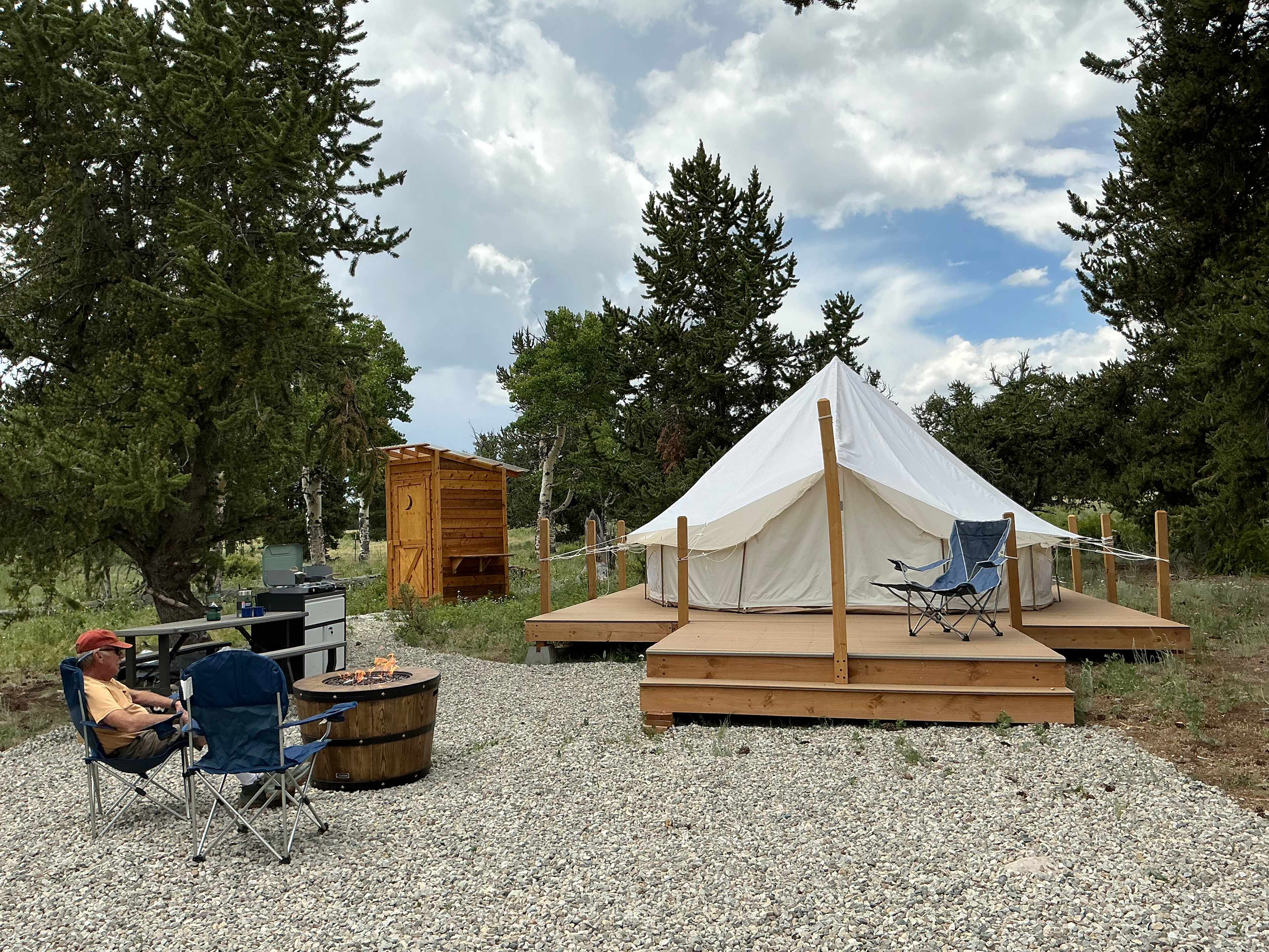 Bell tent site