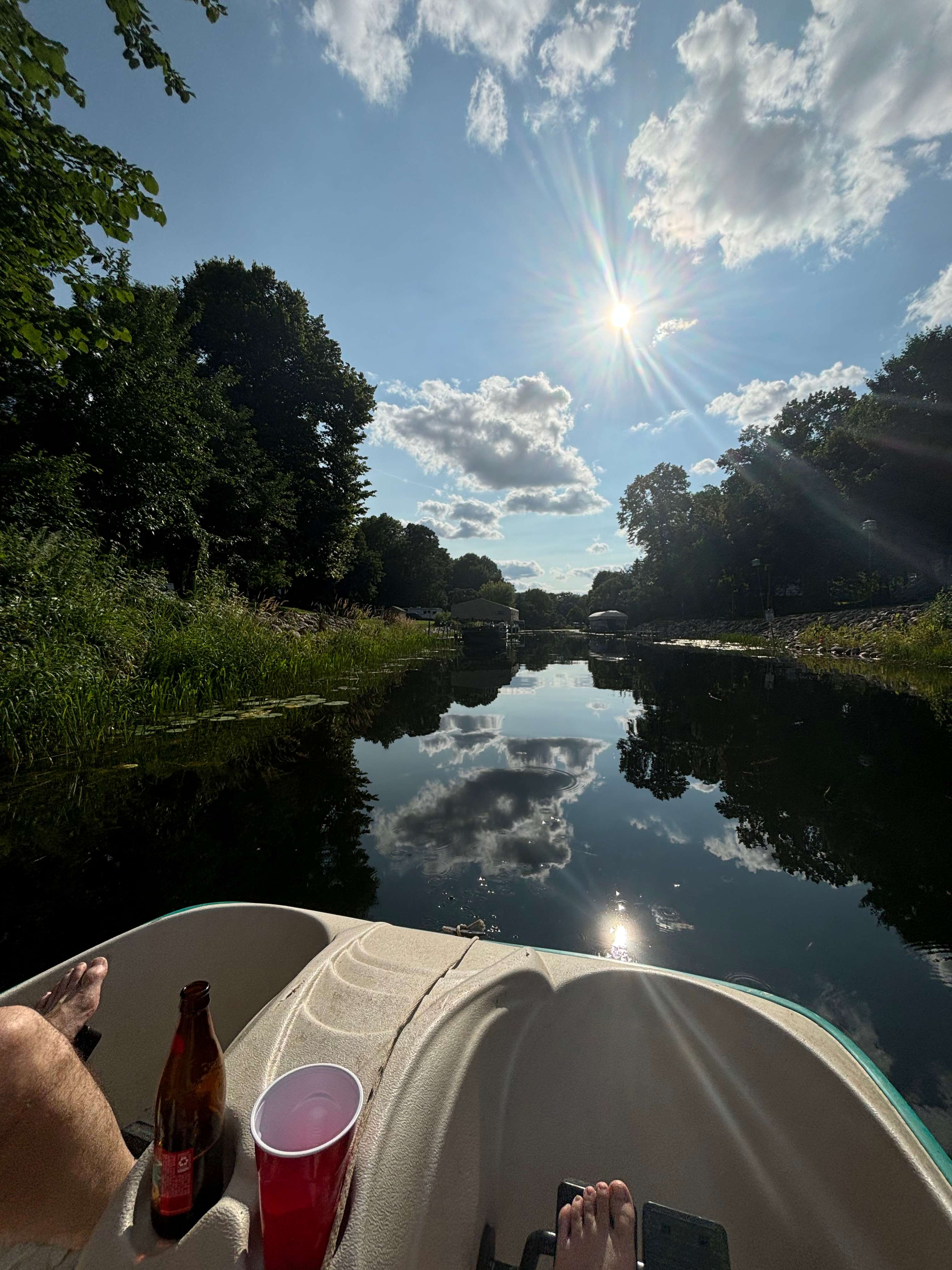 used the paddleboat a lot this weekend! 