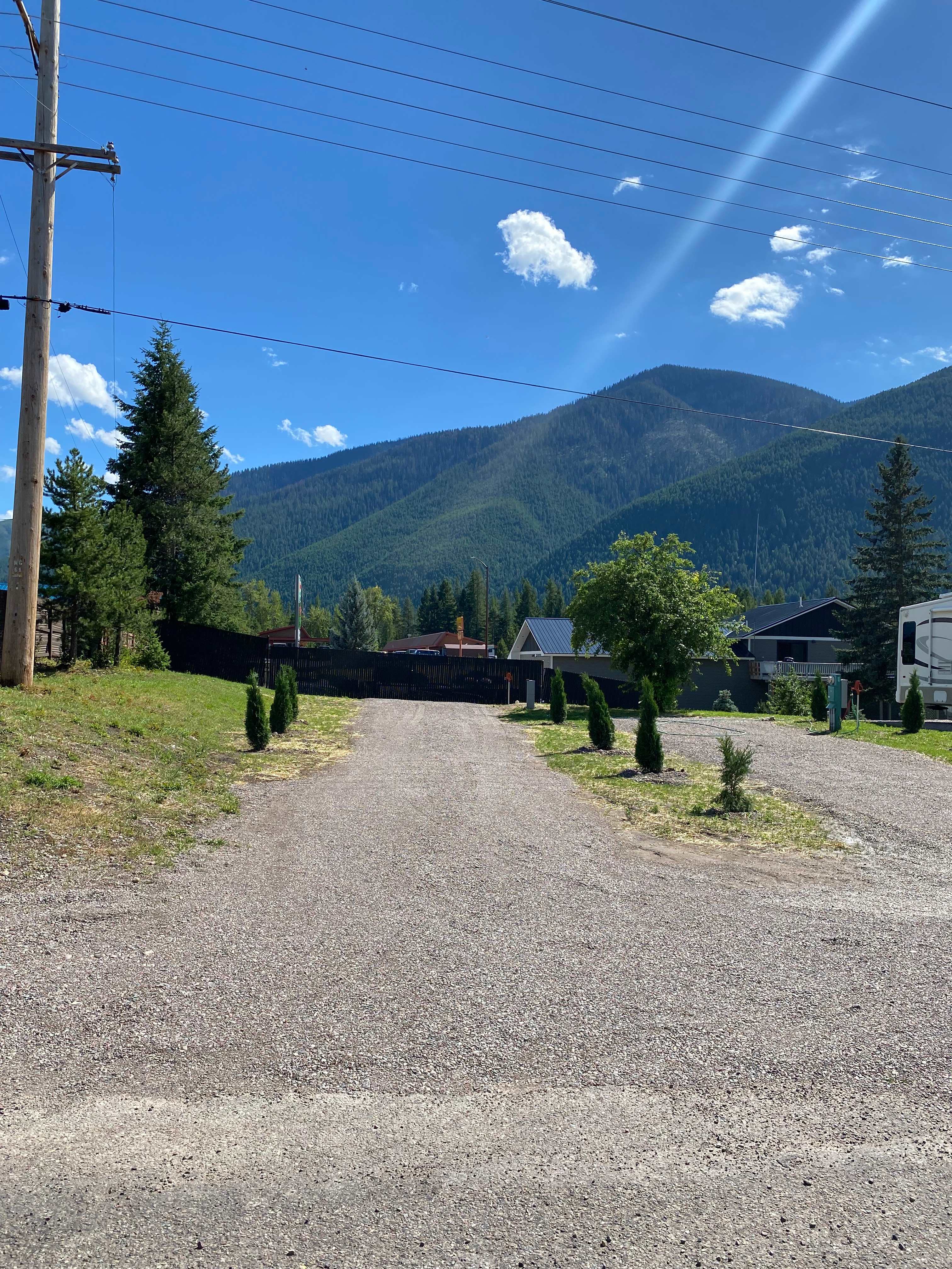 Hungry Horse RV pad near Glacier NP