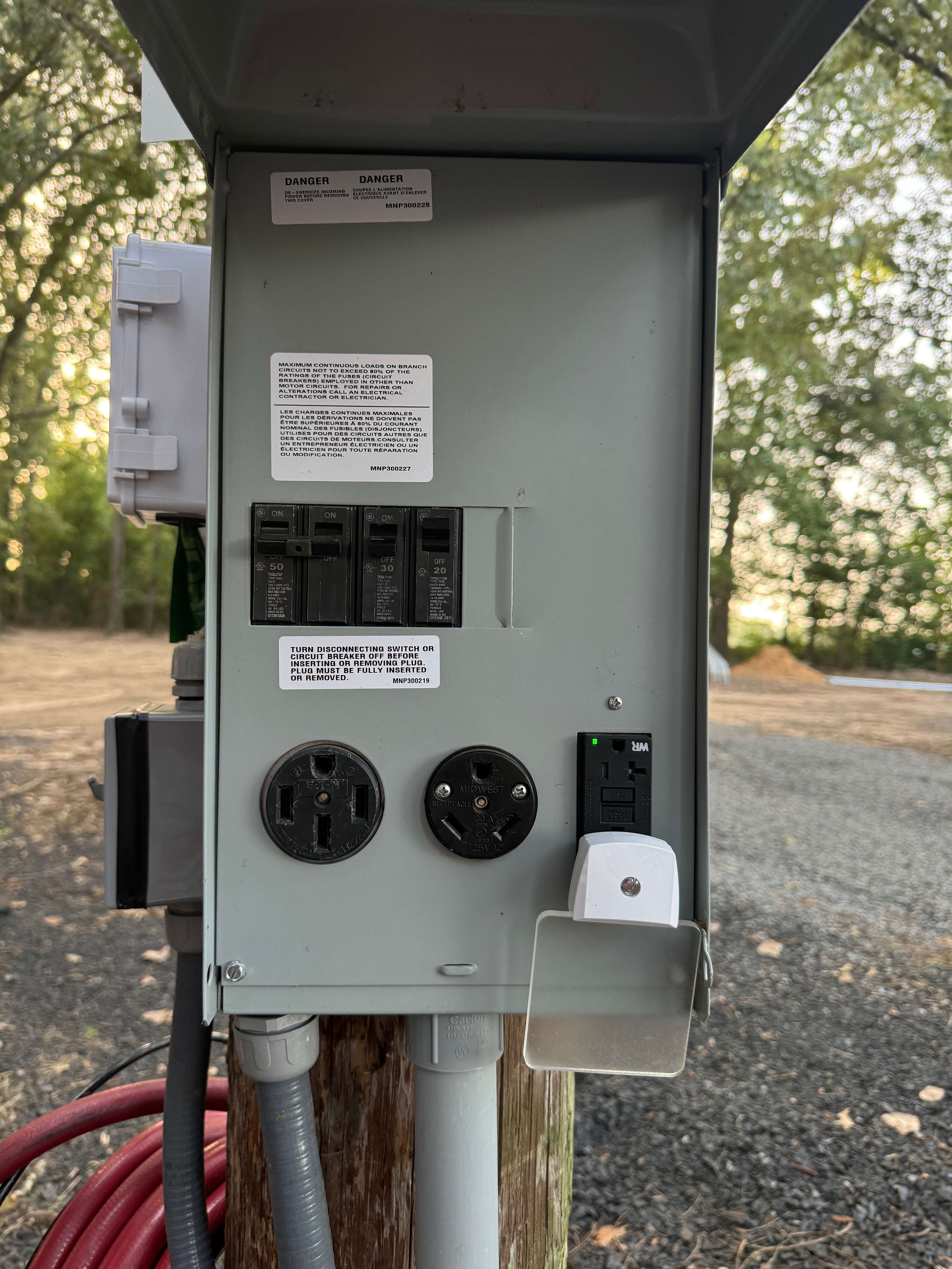 All your power needs plus a handy nightlight!