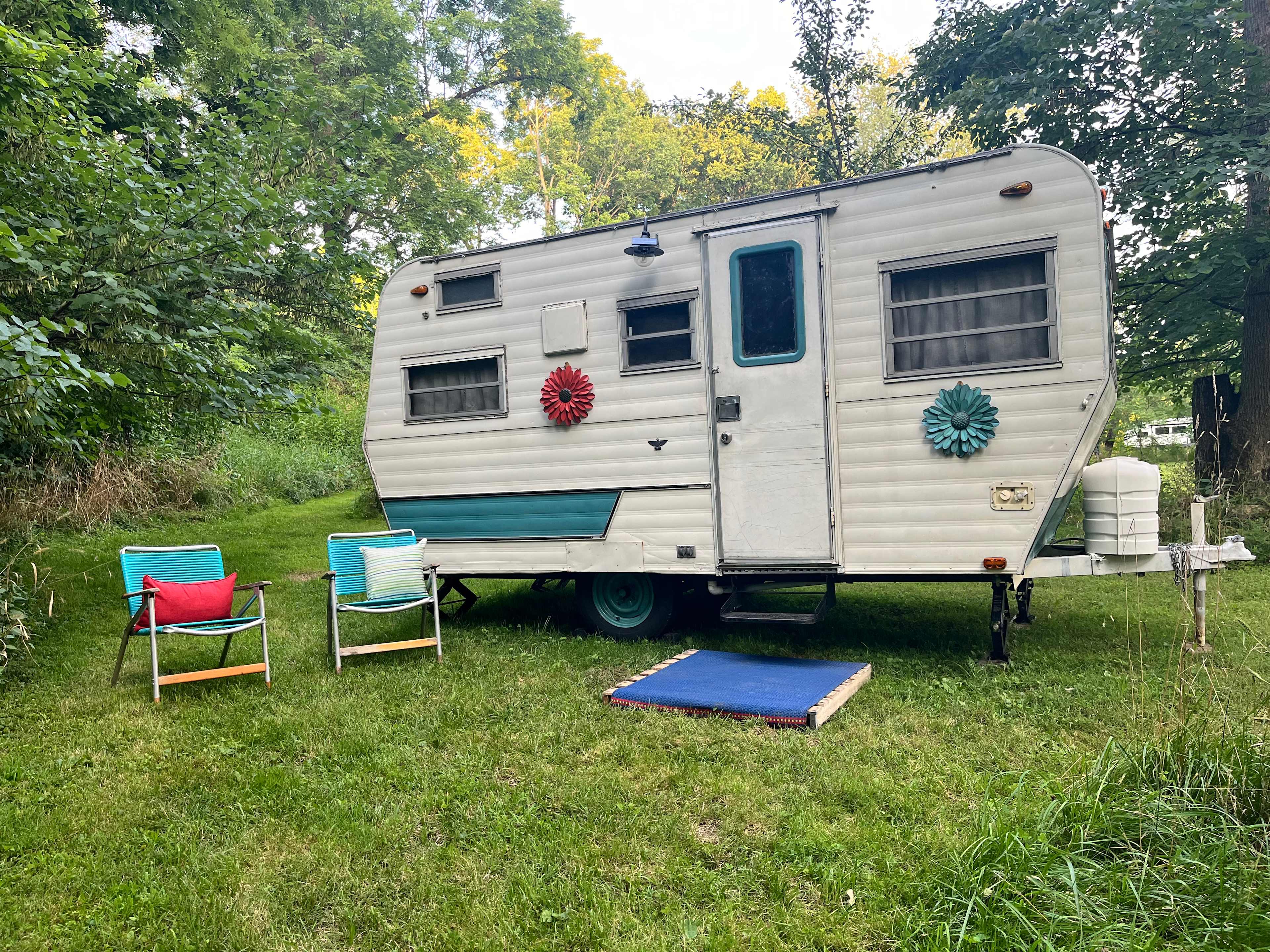 Camper has moved to the upper part of the property it is now site 5.
