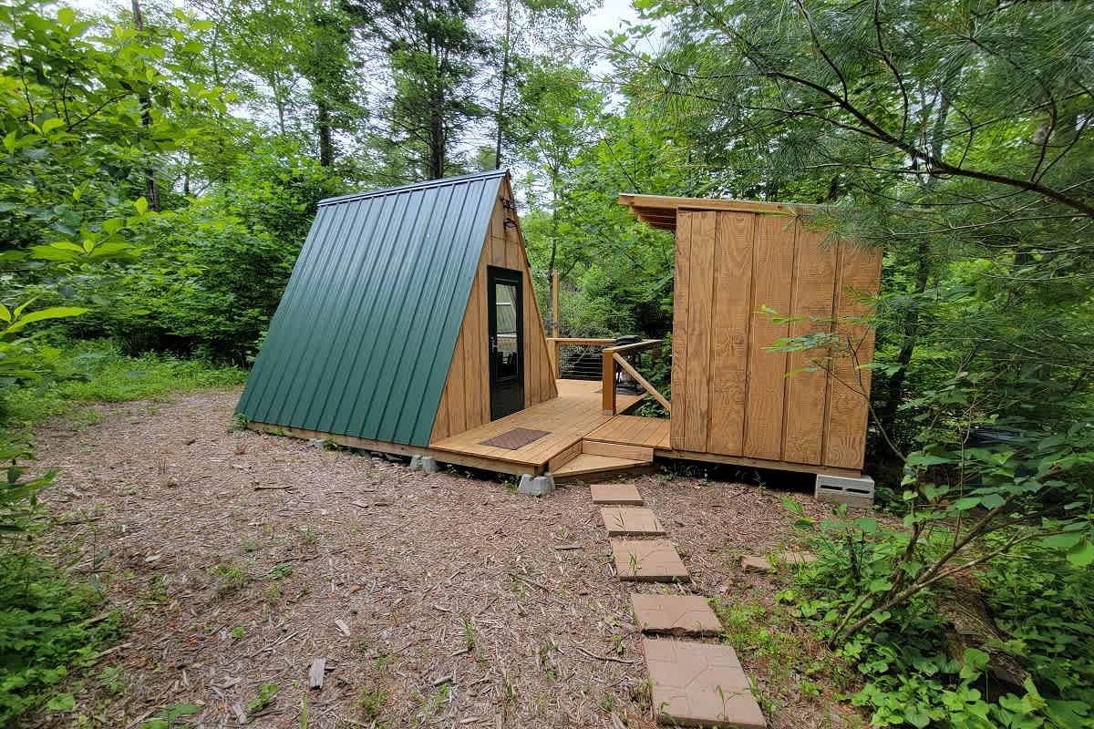 Front view of A-Frame