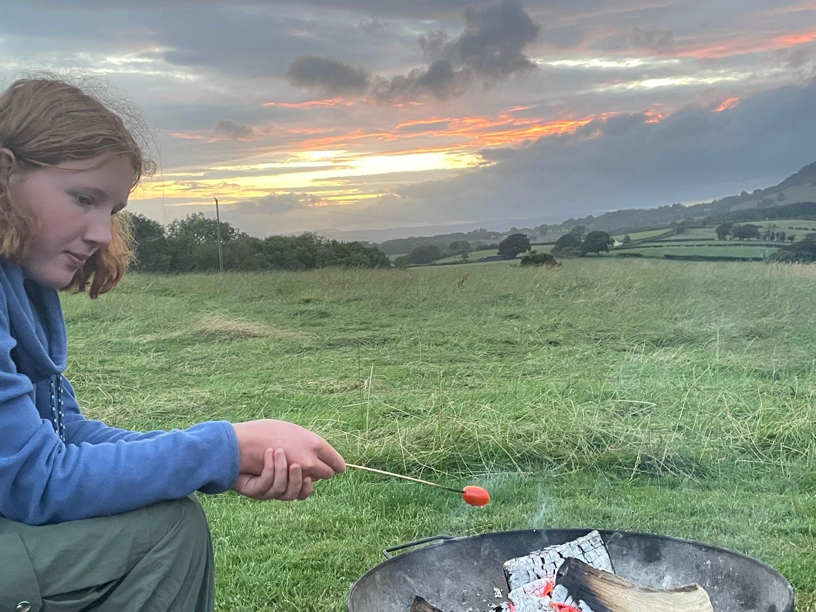 Red Sky at Night Campsite