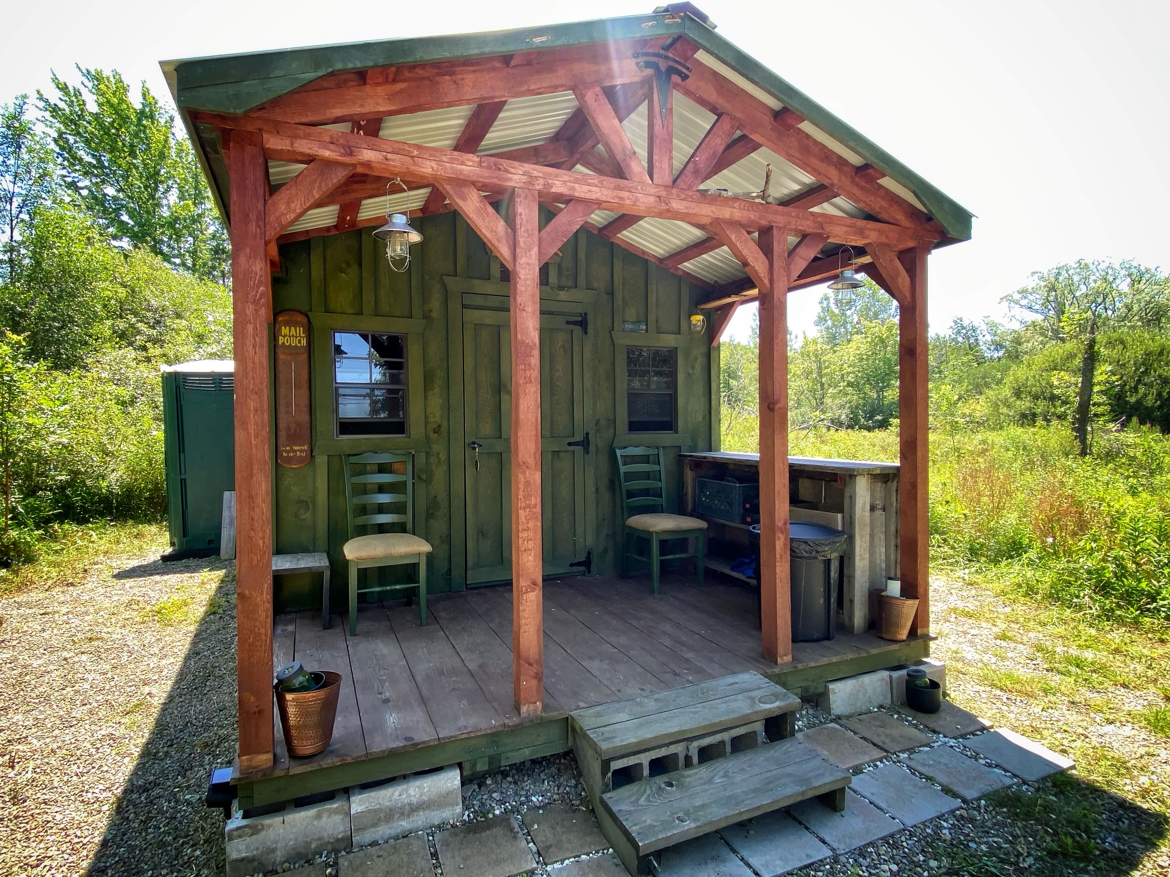Your own cabin camp down private gravel drive. 
