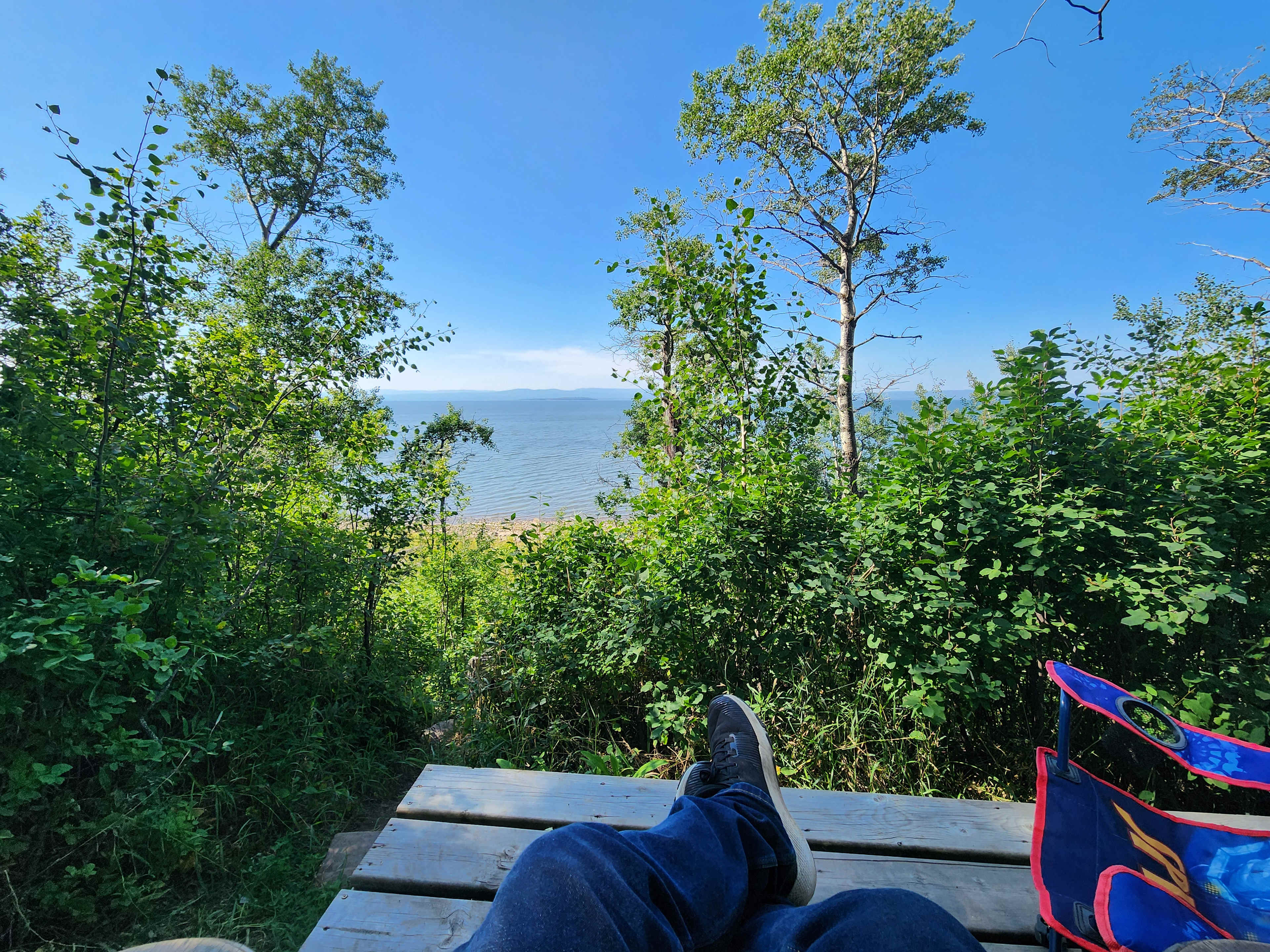 View from deck/cabin door