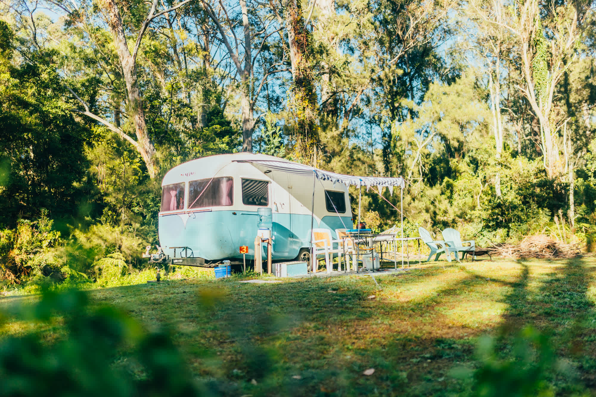 retro caravan setup