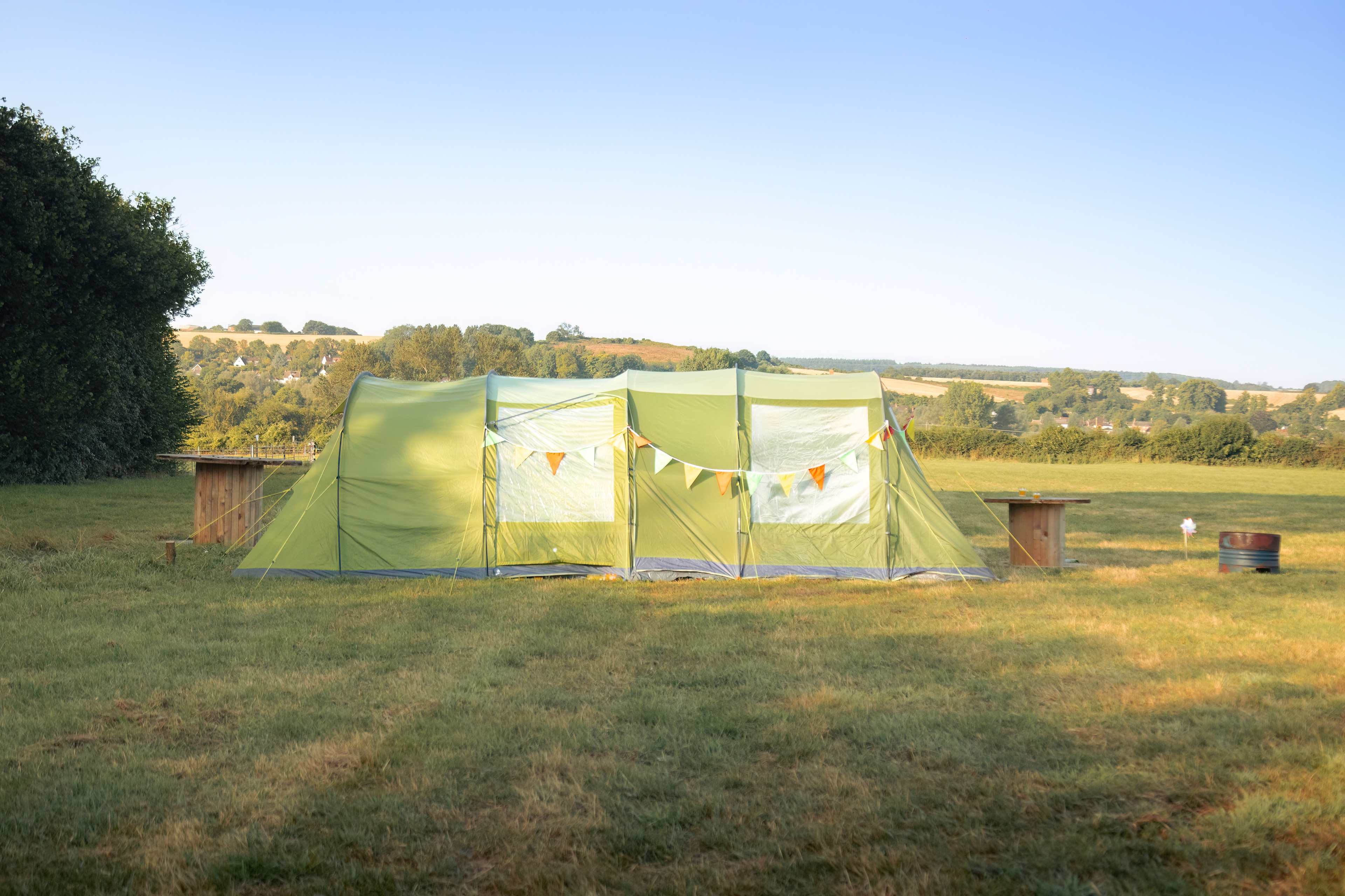 Countryside views for miles from the campsite which offered great views across Dorset.
