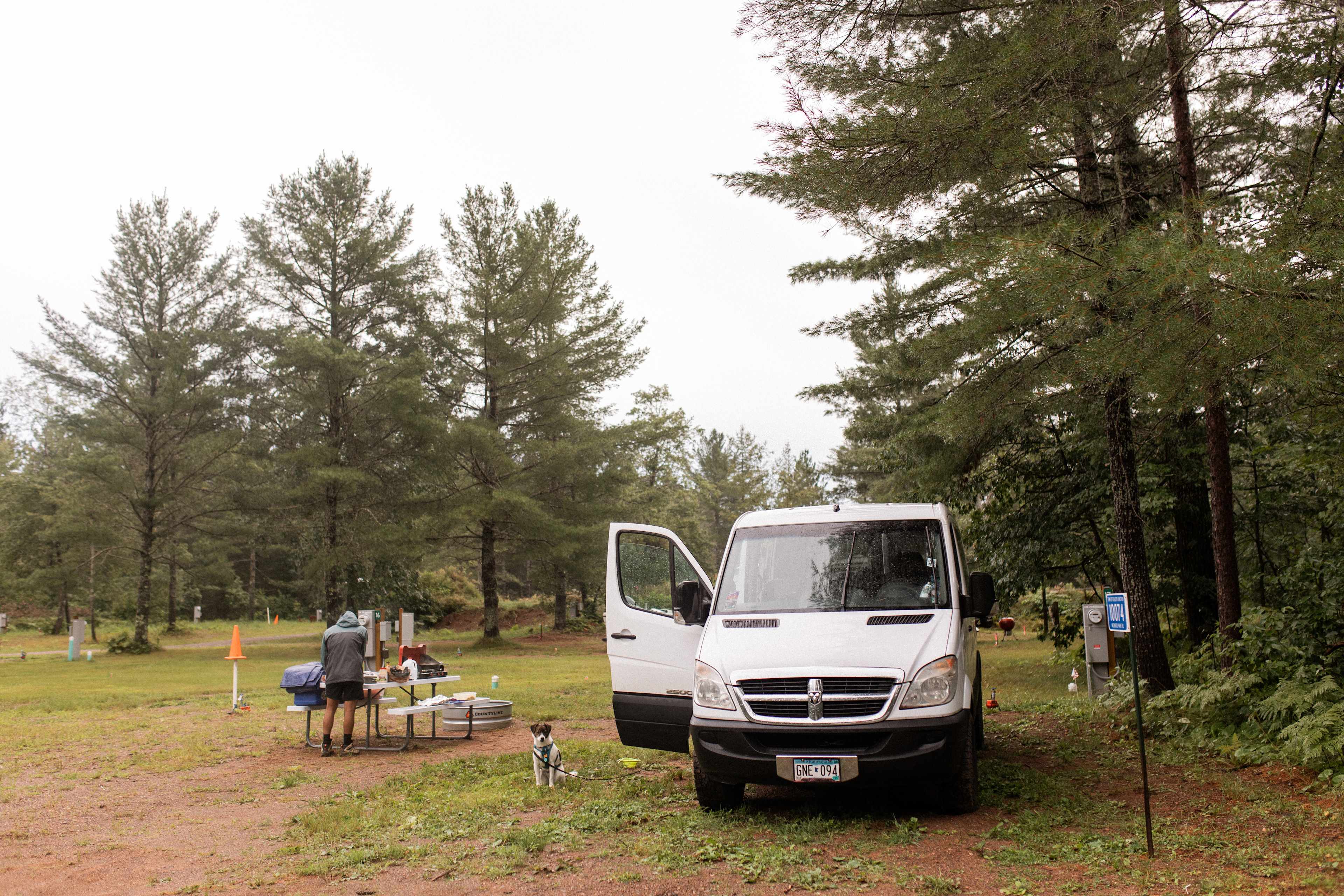 Setting up the campground!