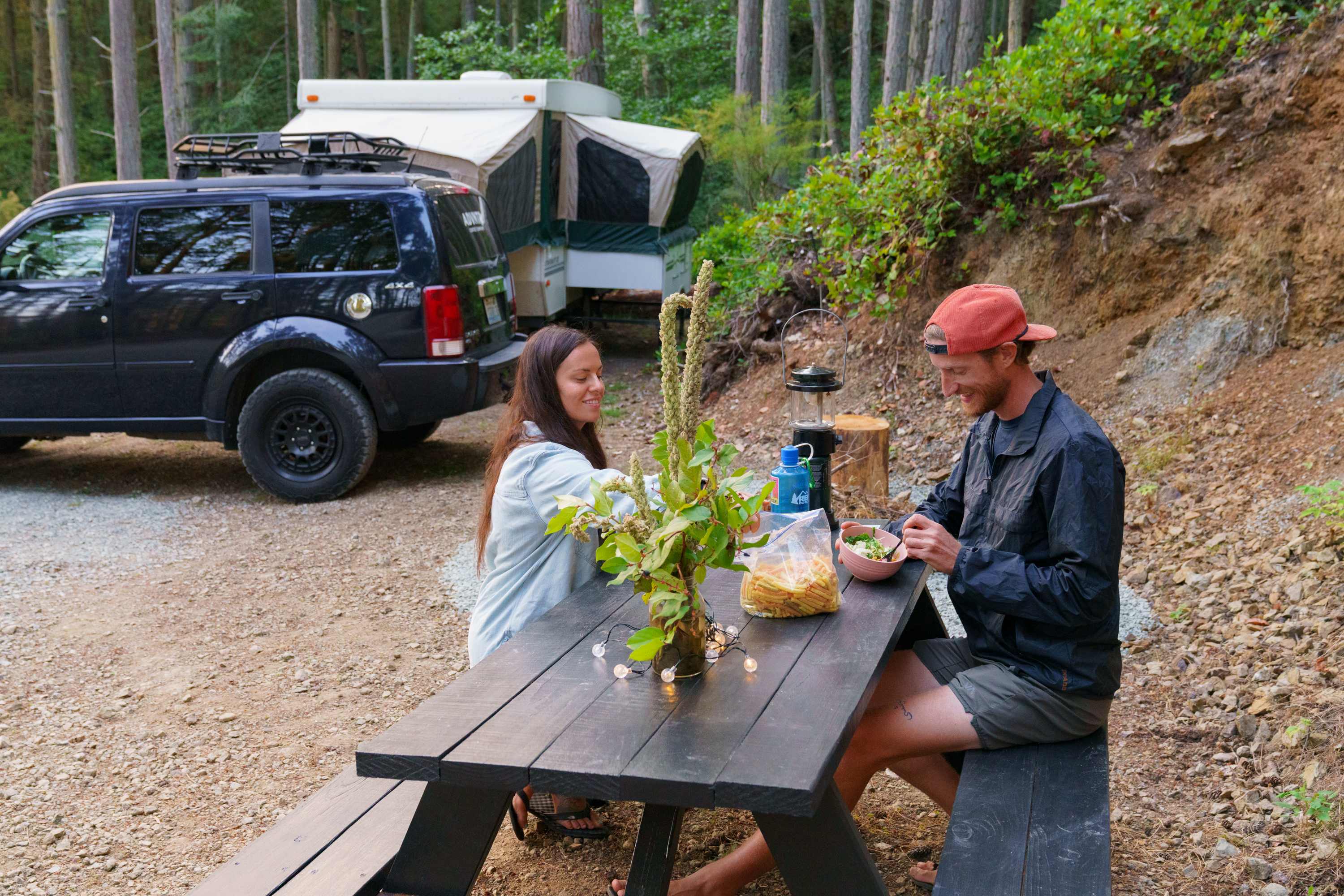 Nice to have our own picnic table as well to enjoy some space and eat.