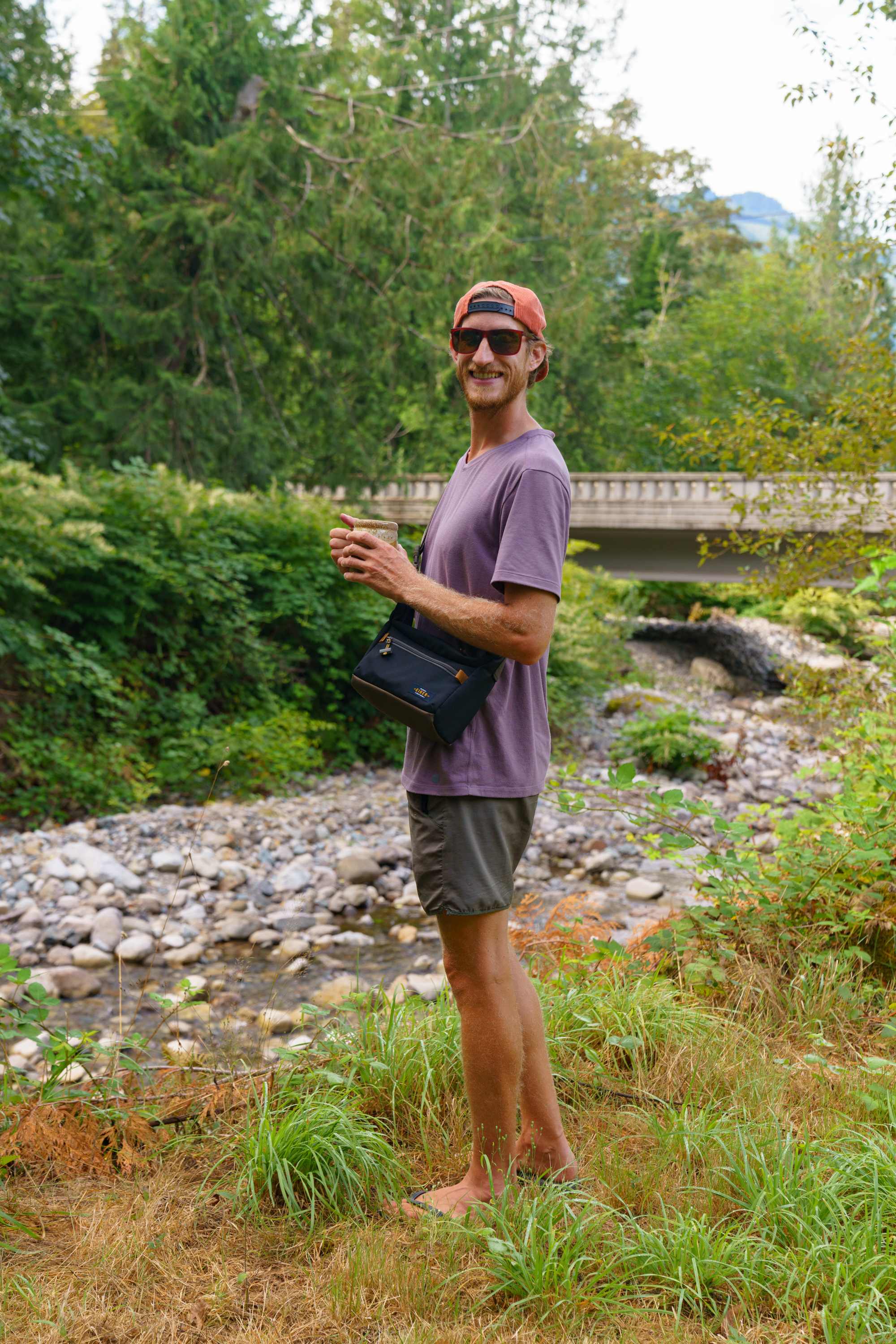 Morning coffee hits better by the river!