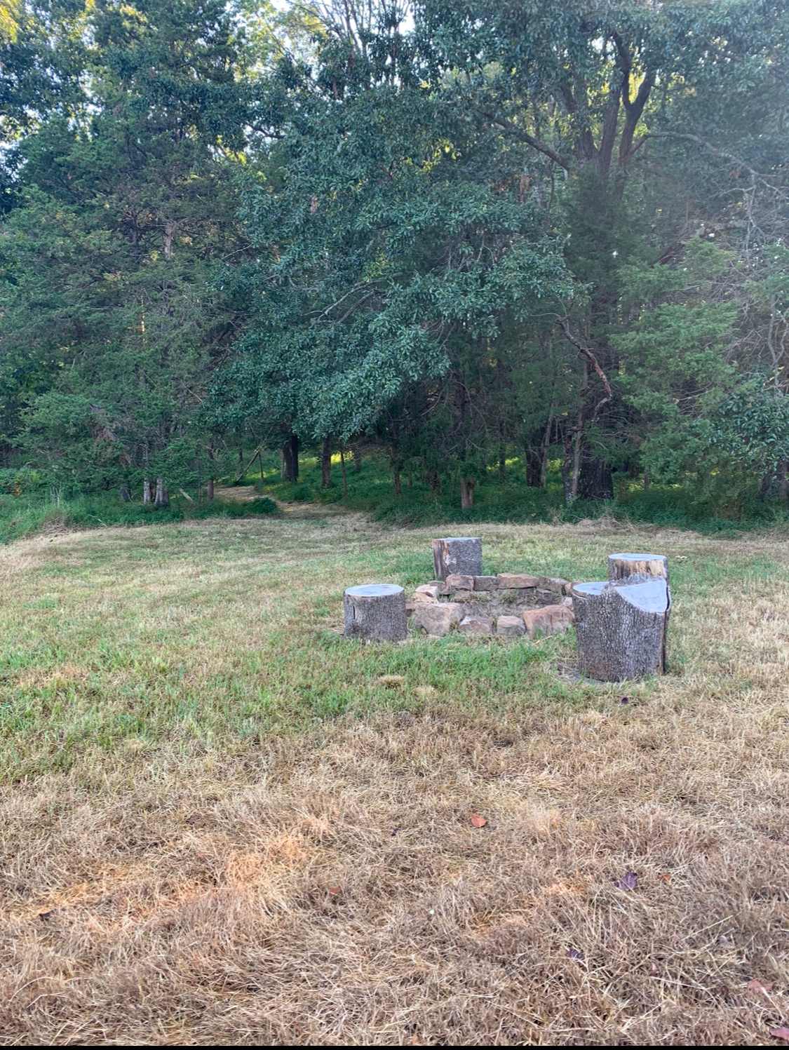 This large campsite has a small trail leading through the trees to a private pond. Walk a little further and you’re on the National Shawnee Forest Trail. 