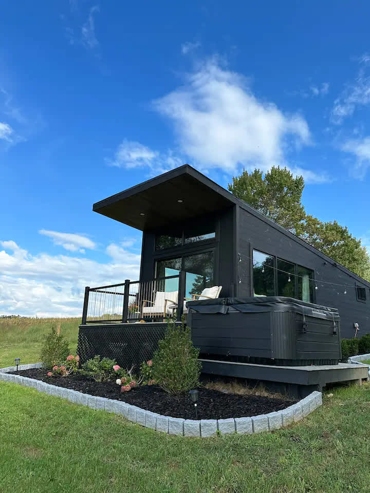 Modern Tiny Home With Hot Tub