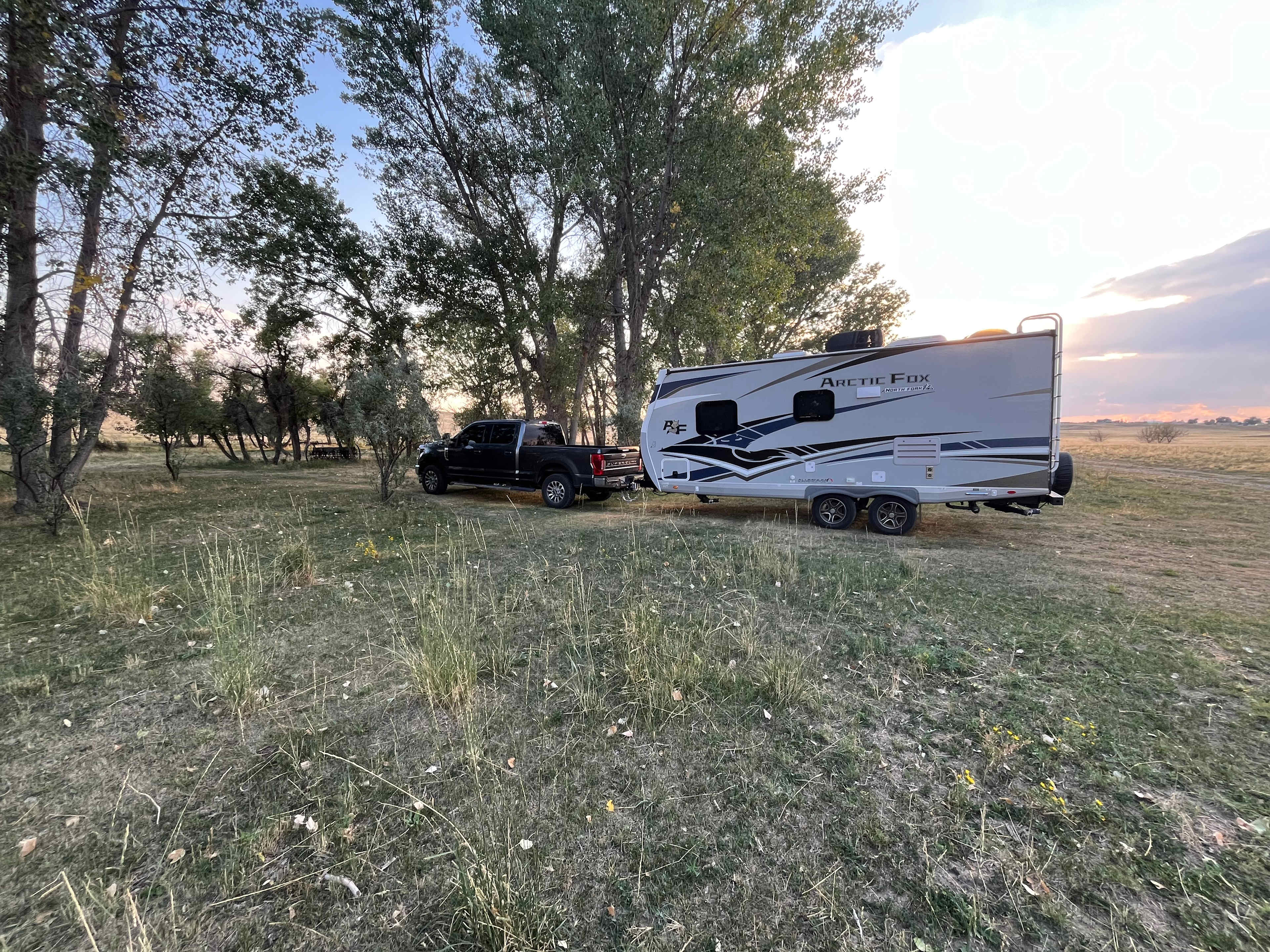 Trees, Lake view, Rock buttes!