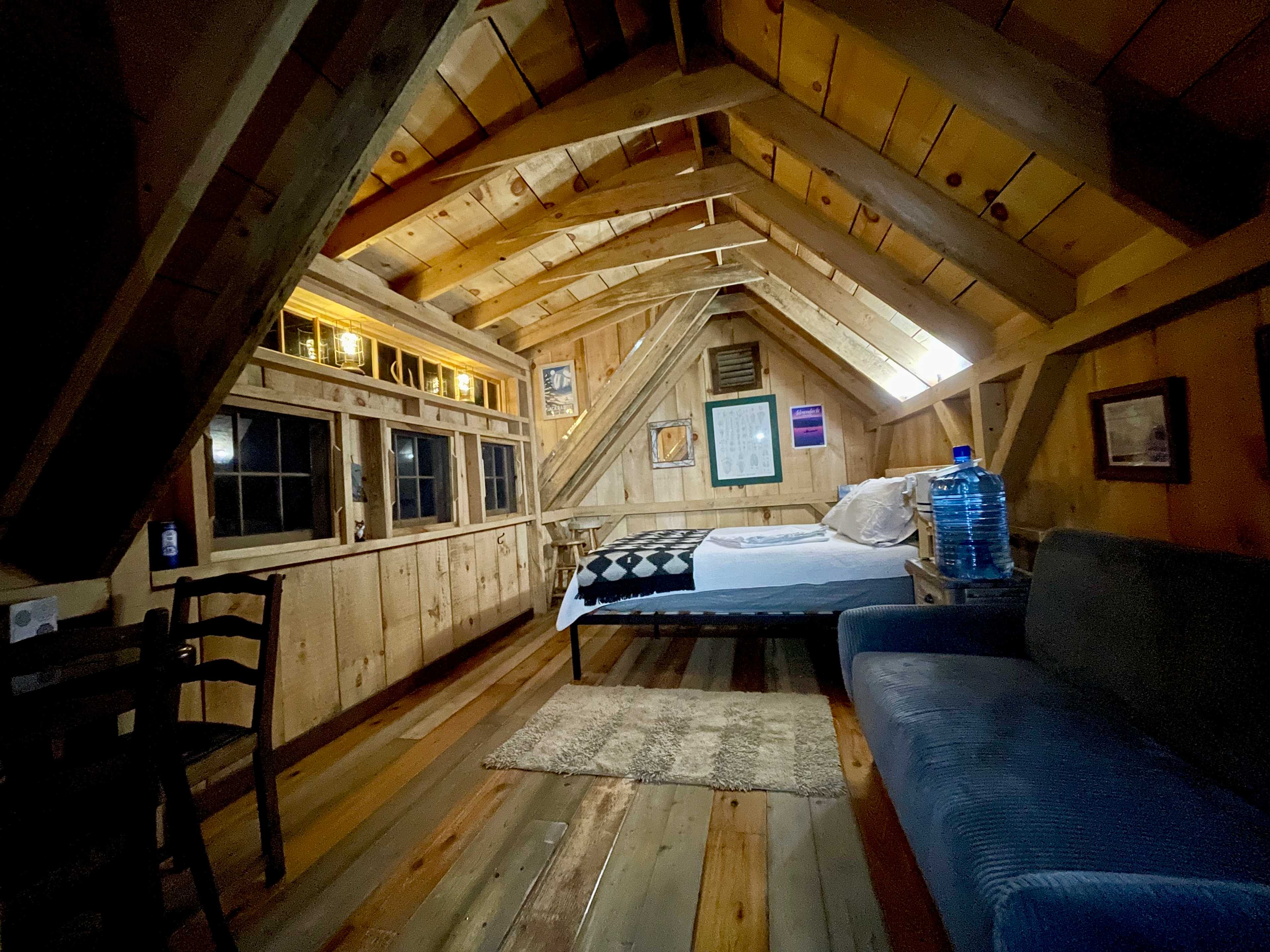 Interior at night