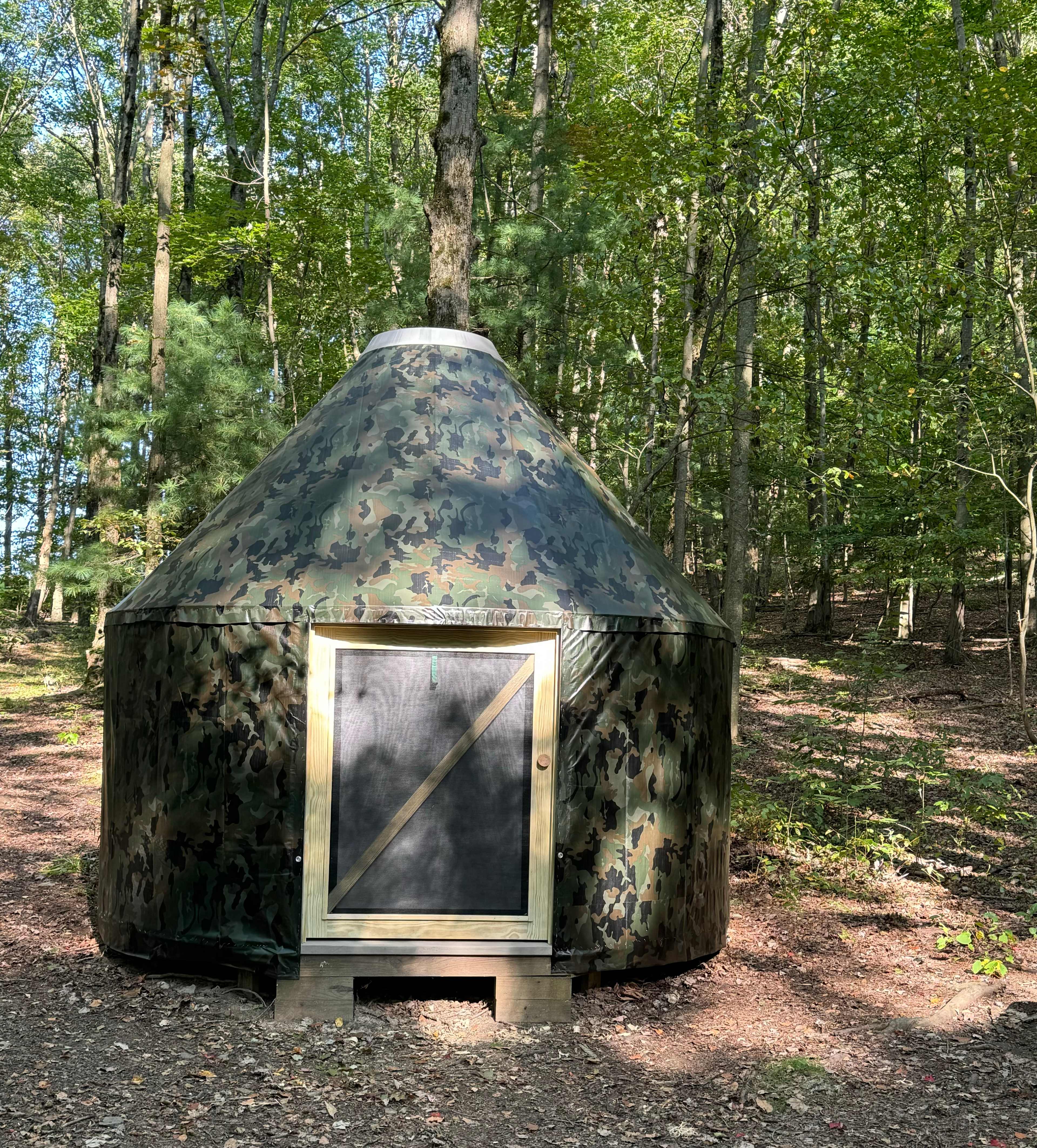 Sanctuary in the woods tent camp
