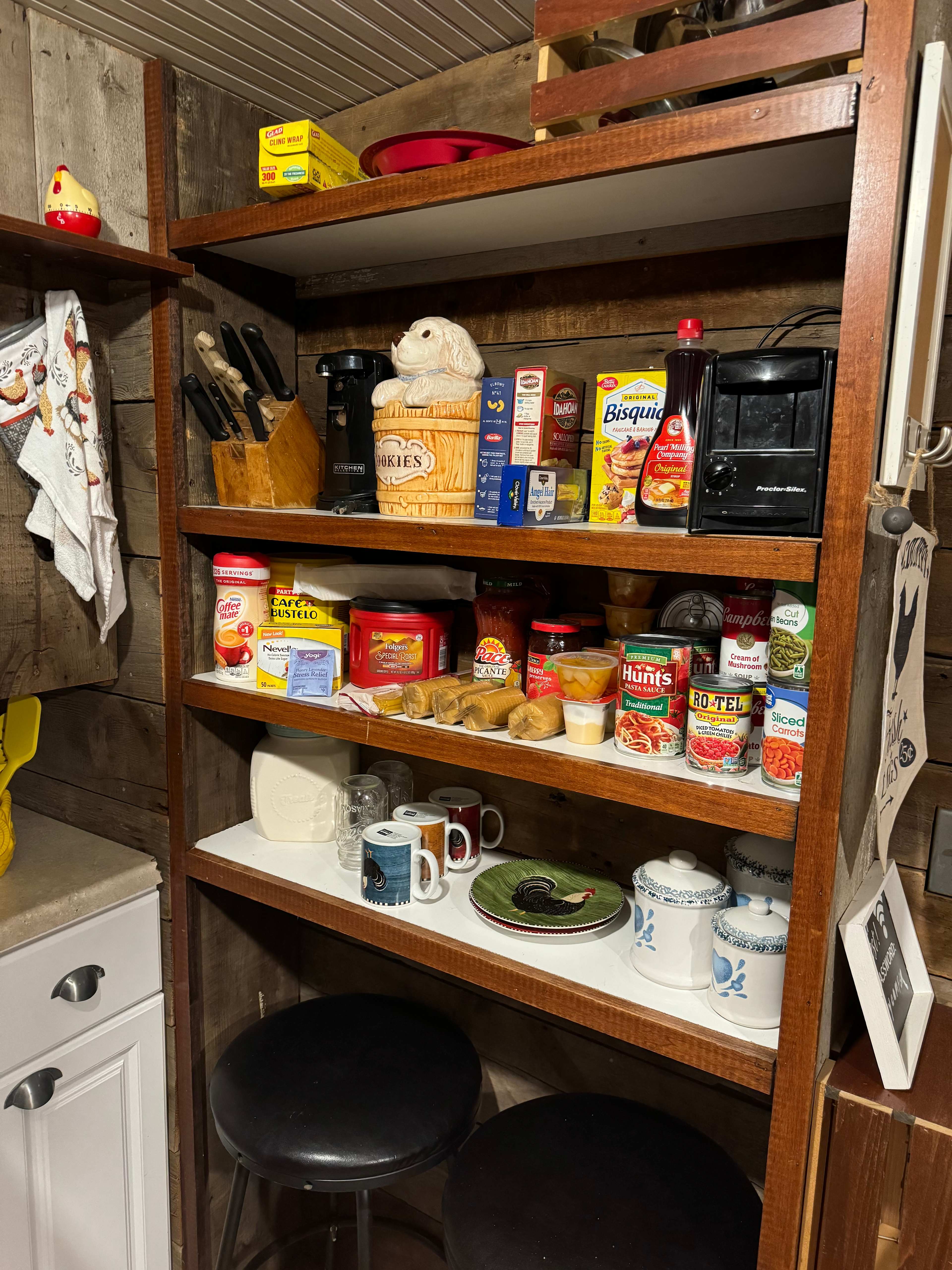 Fully stocked pantry