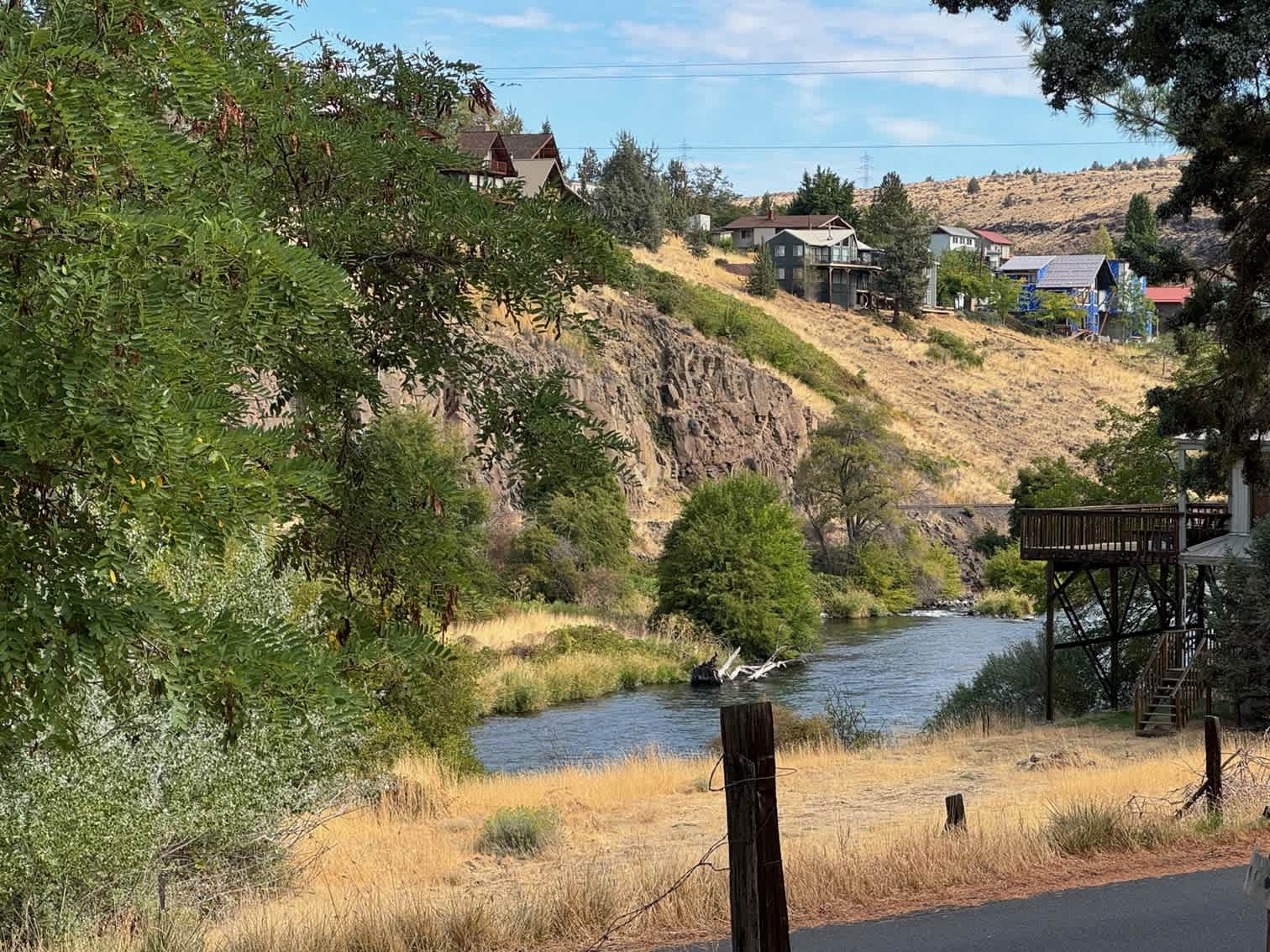View from campground