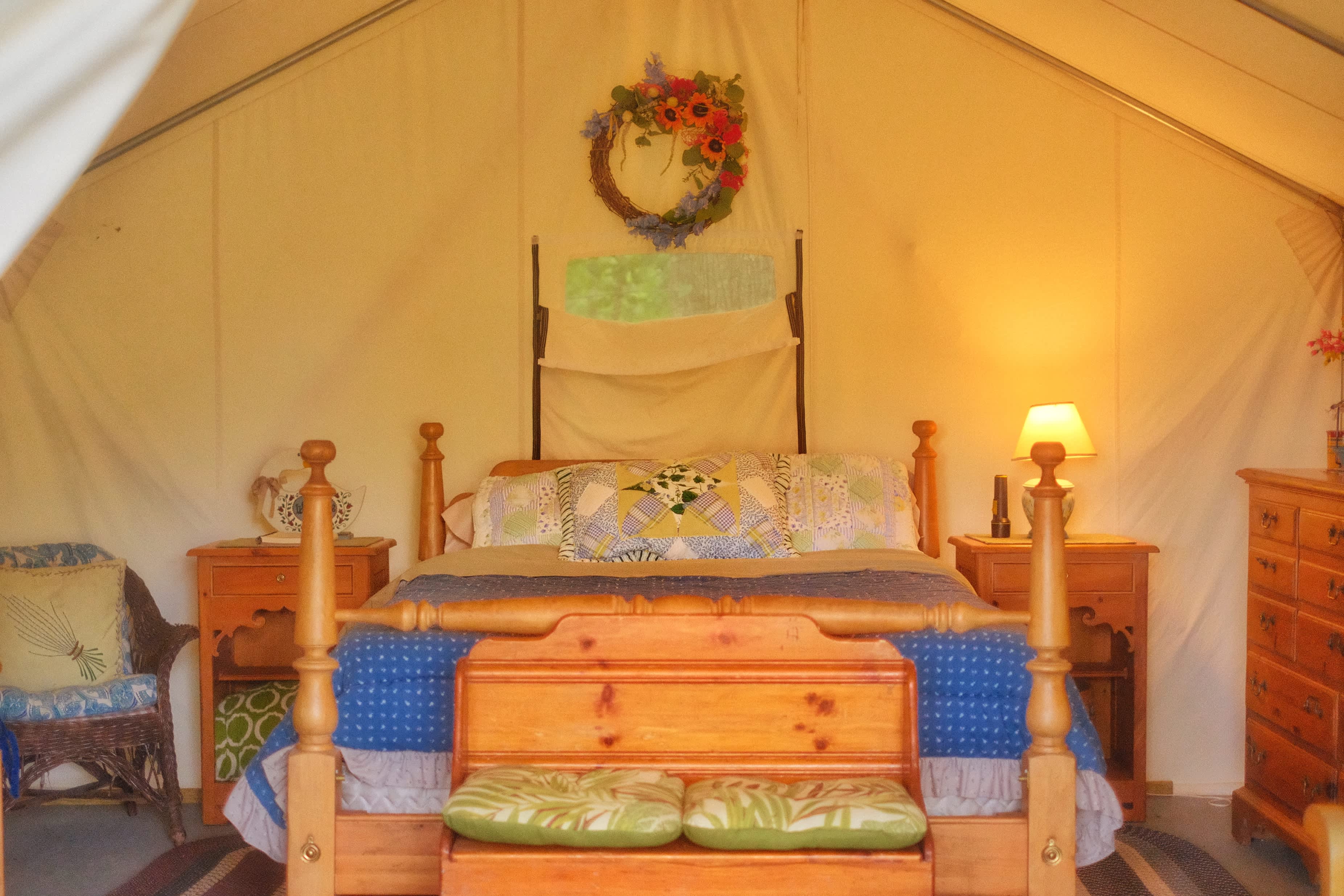 Coziest glamp ever
