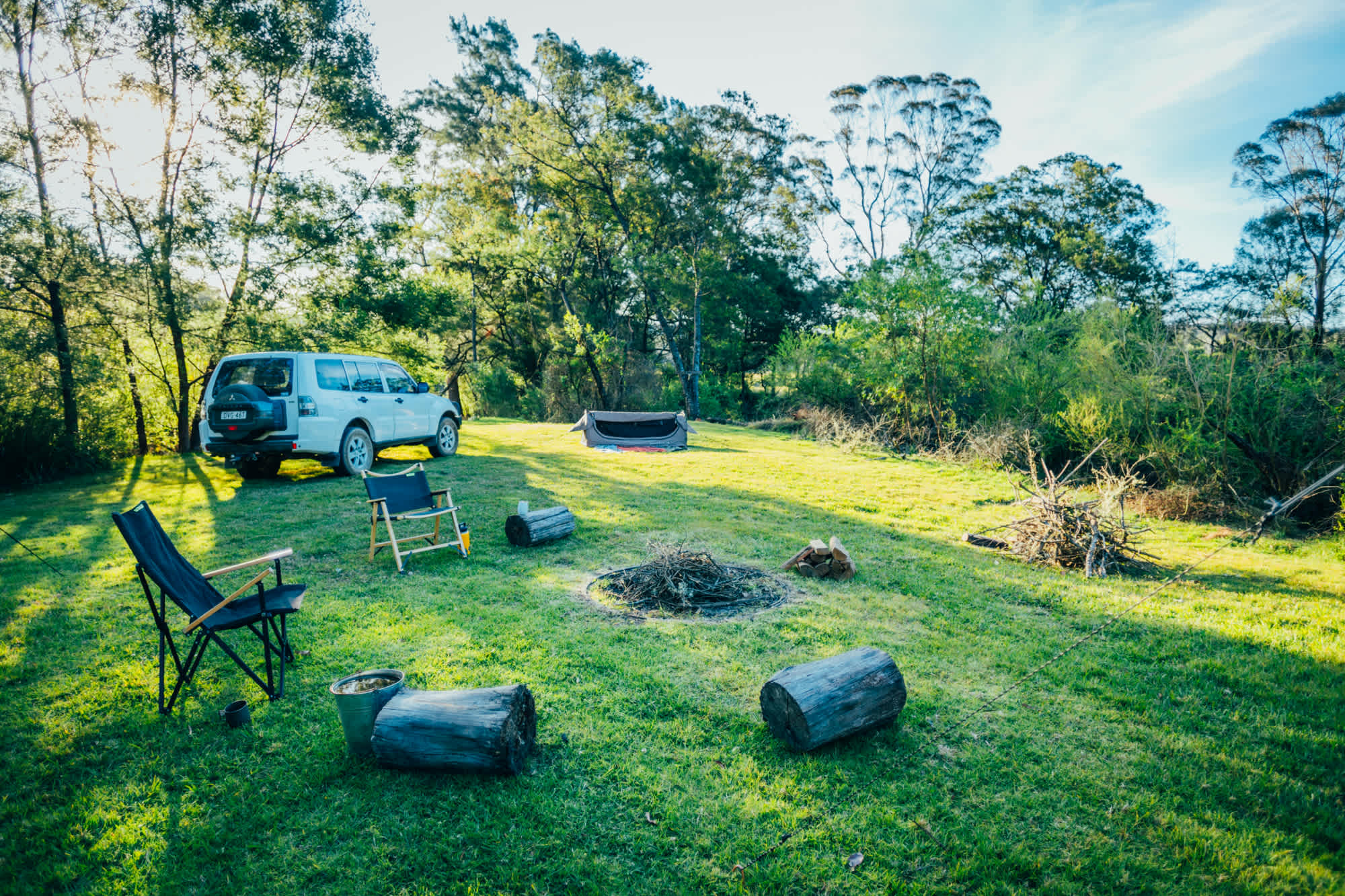 Nice afternoon light at the camp