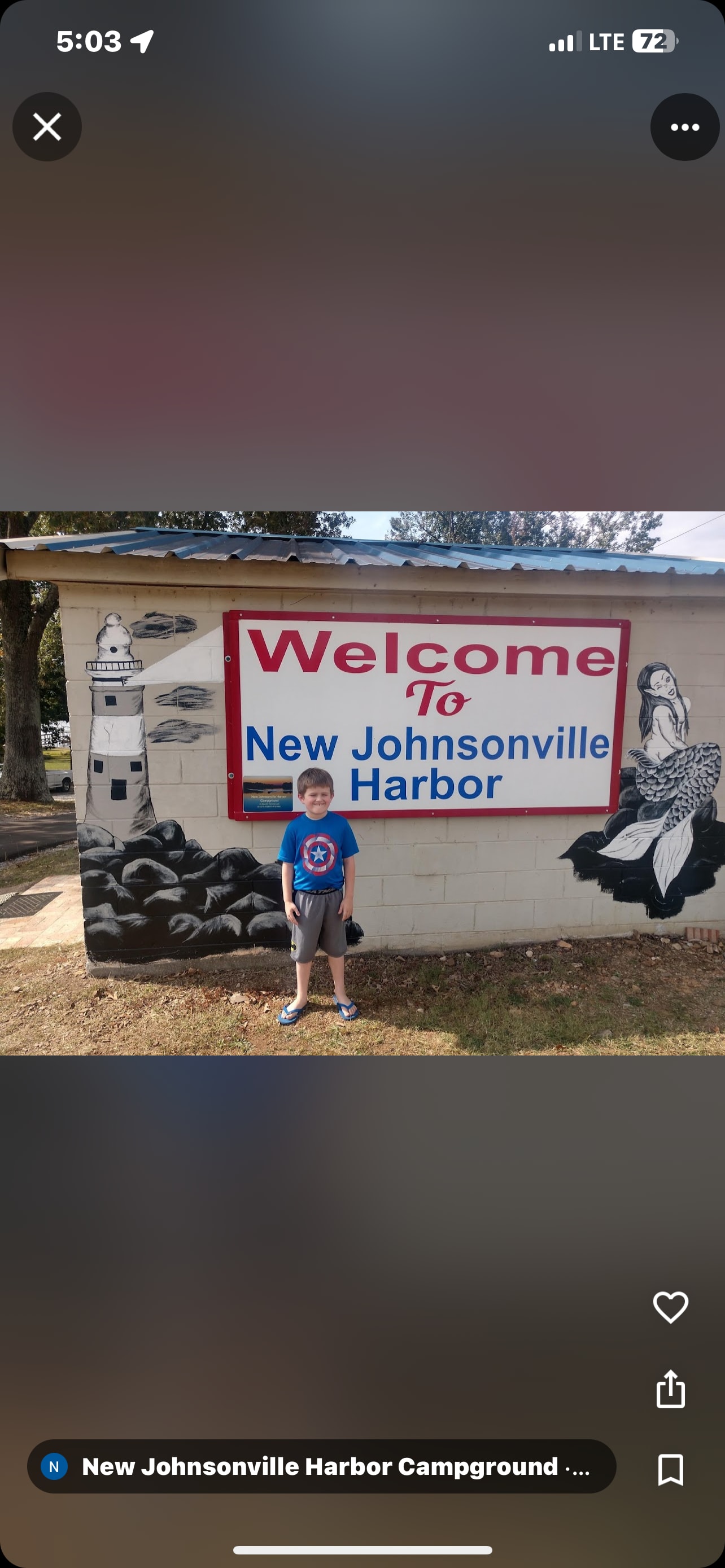 This is the bathhouse and the entrance to the campground 
